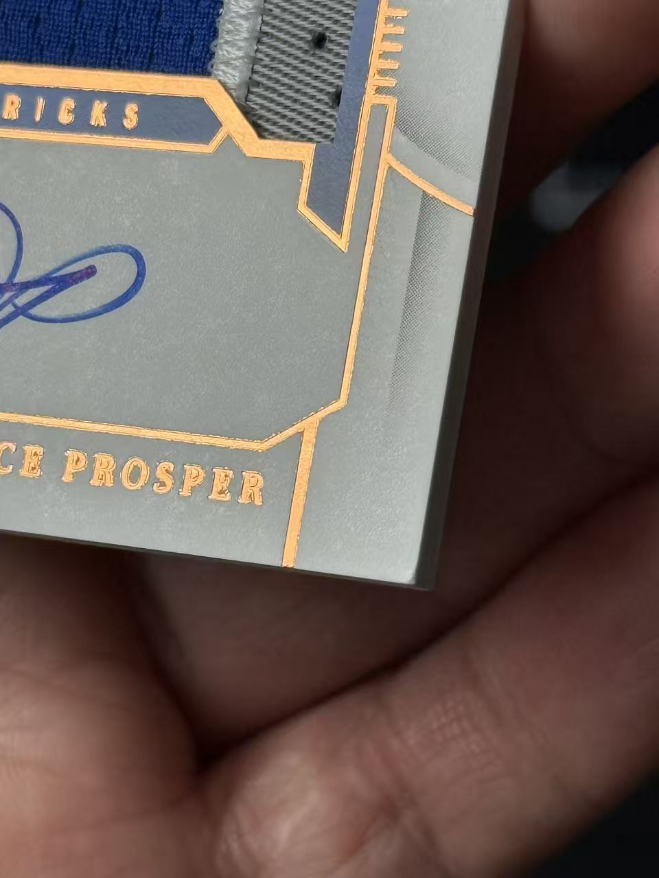 2023-24 Panini National Treasures Olivier Maxence Prosper RC 独行侠队 新秀 普罗斯珀 国宝 49编 RPA 暴力patch卡签 卡品看细图