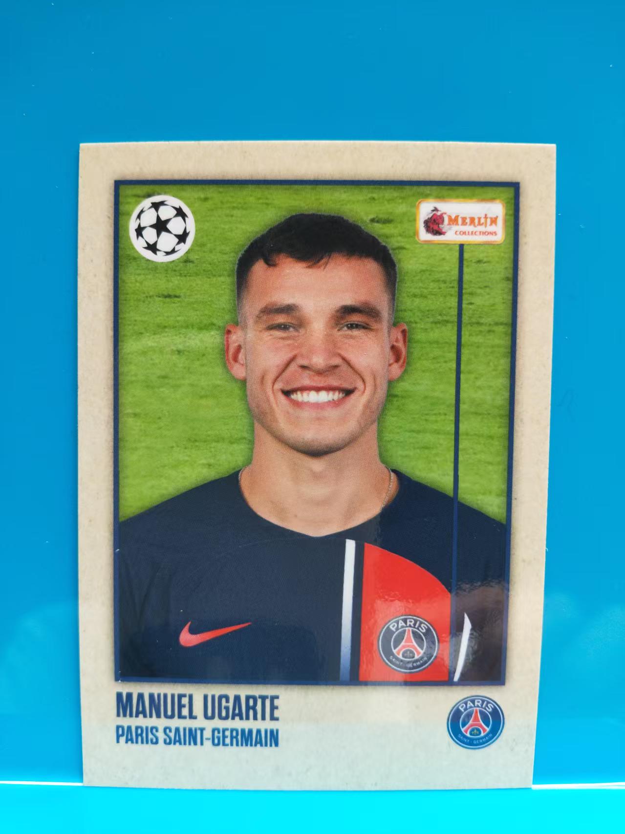 2023 Topps Merlin Manuel Ugarte 烏加特 大巴黎  梅林 遺產Heritage 卡品如圖 J012R