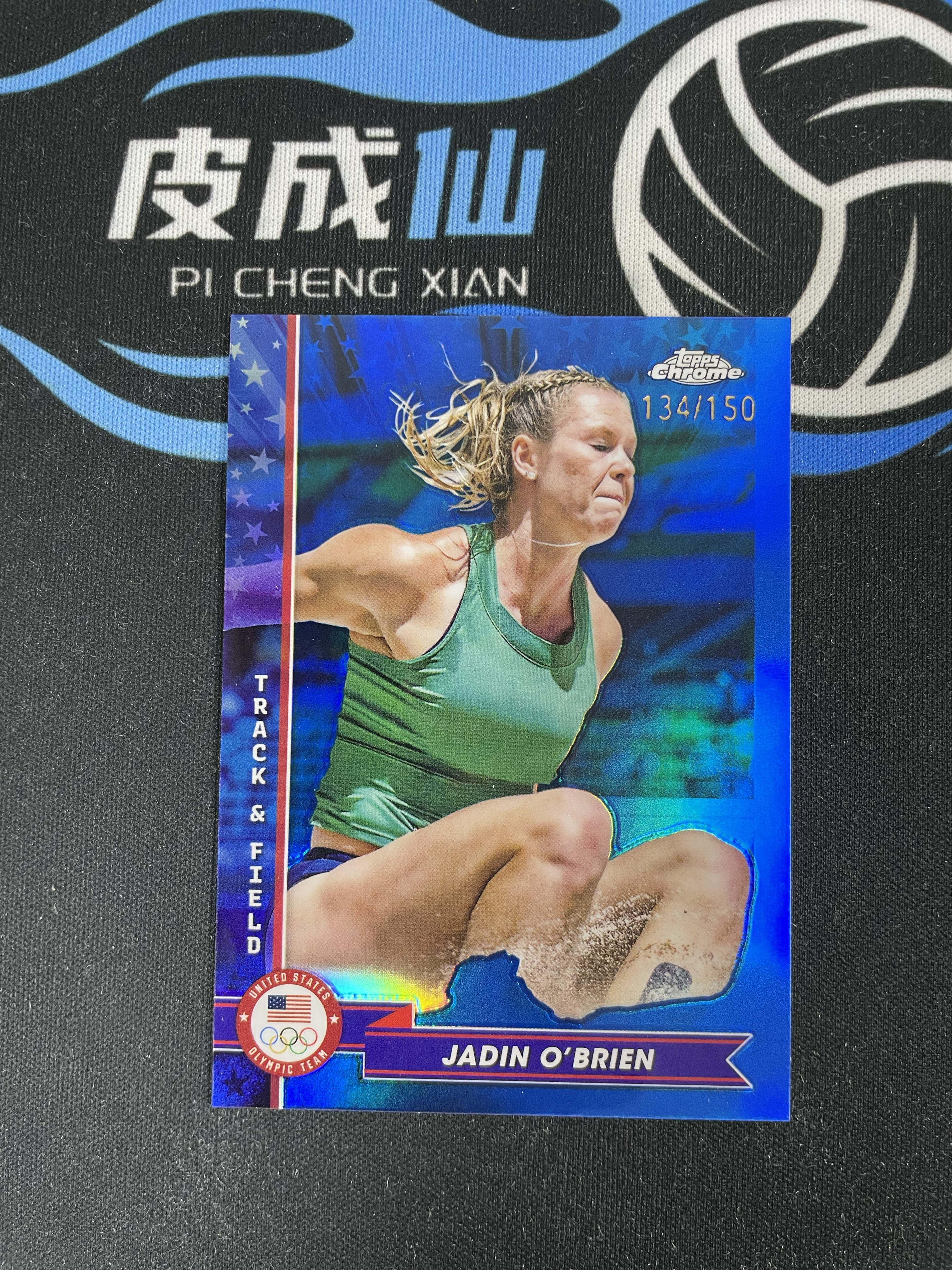 【皮成仙拍卖 统一手续费6%】 2024 TOPPS chrome 奥运会 田径 JADIN OBRIEN 蓝折 150编 凑套必备 值得收藏【只发顺丰】落日28