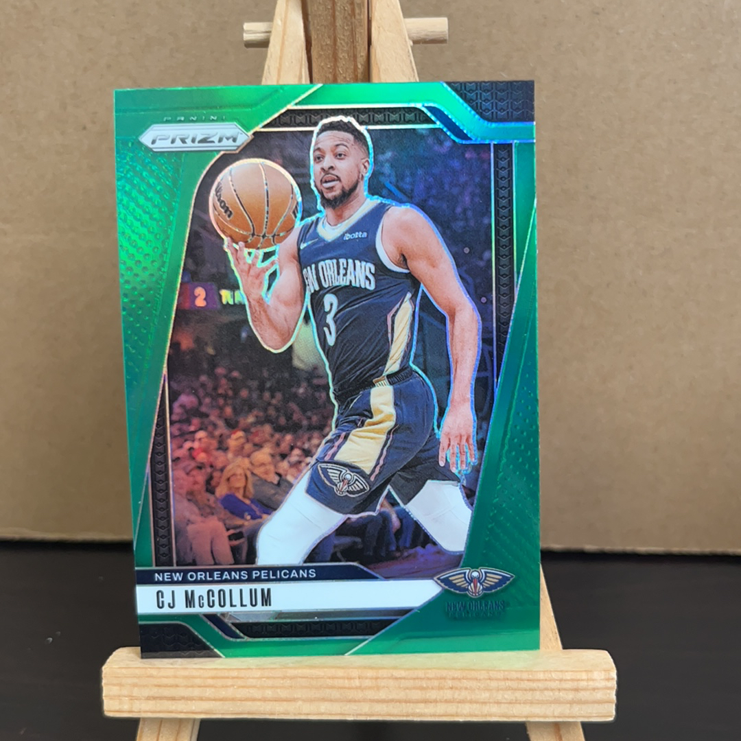 2024-25 Panini Prizm CJ McCollum cj 麦科勒姆 鹈鹕 绿折 pz 折射 prizm系列 卡品如图 值得收藏 凑套必备!免费代卖!