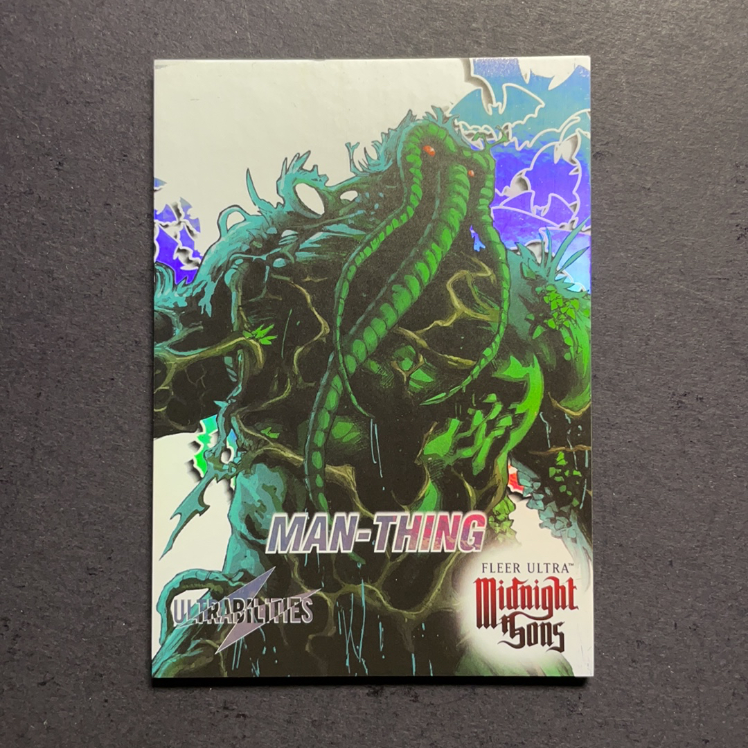 2024 Fleer Marvel (MCU) 午夜之子 类人体 比例1:18 UB超能力星星折射特卡 序号1of30 2023 UD漫威漫画Fleer Ultra午夜之子 粉条代拍