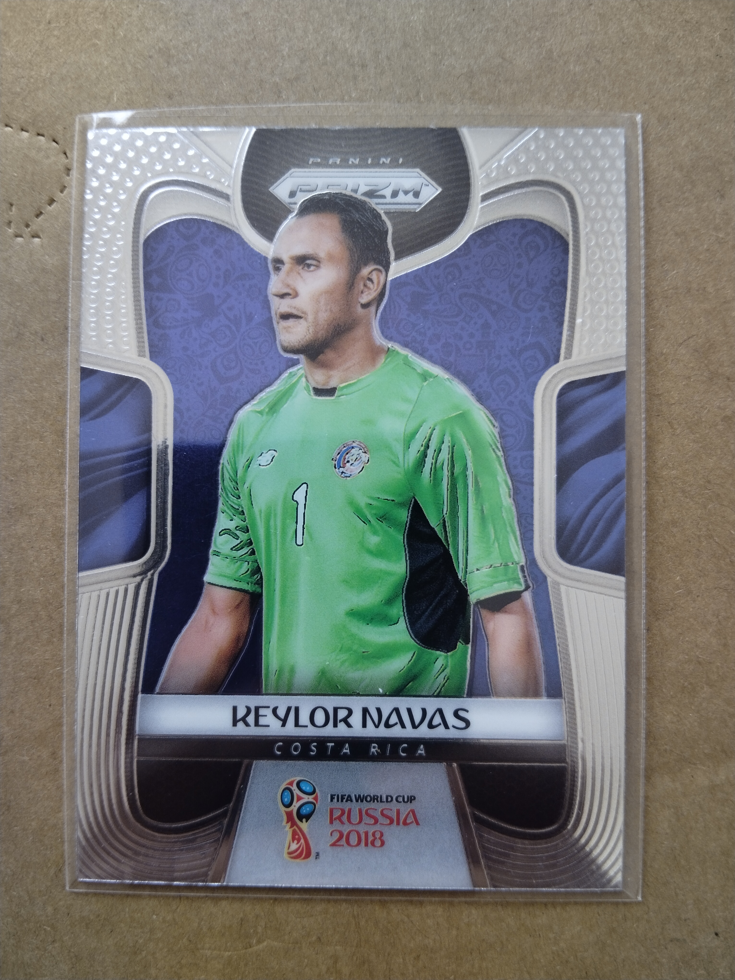(竞拍前先阅读描述)PANINI帕尼尼 2018俄罗斯世界杯PRIZM 普卡base 哥斯达黎加 纳瓦斯 第1张凑套必备 品相如图