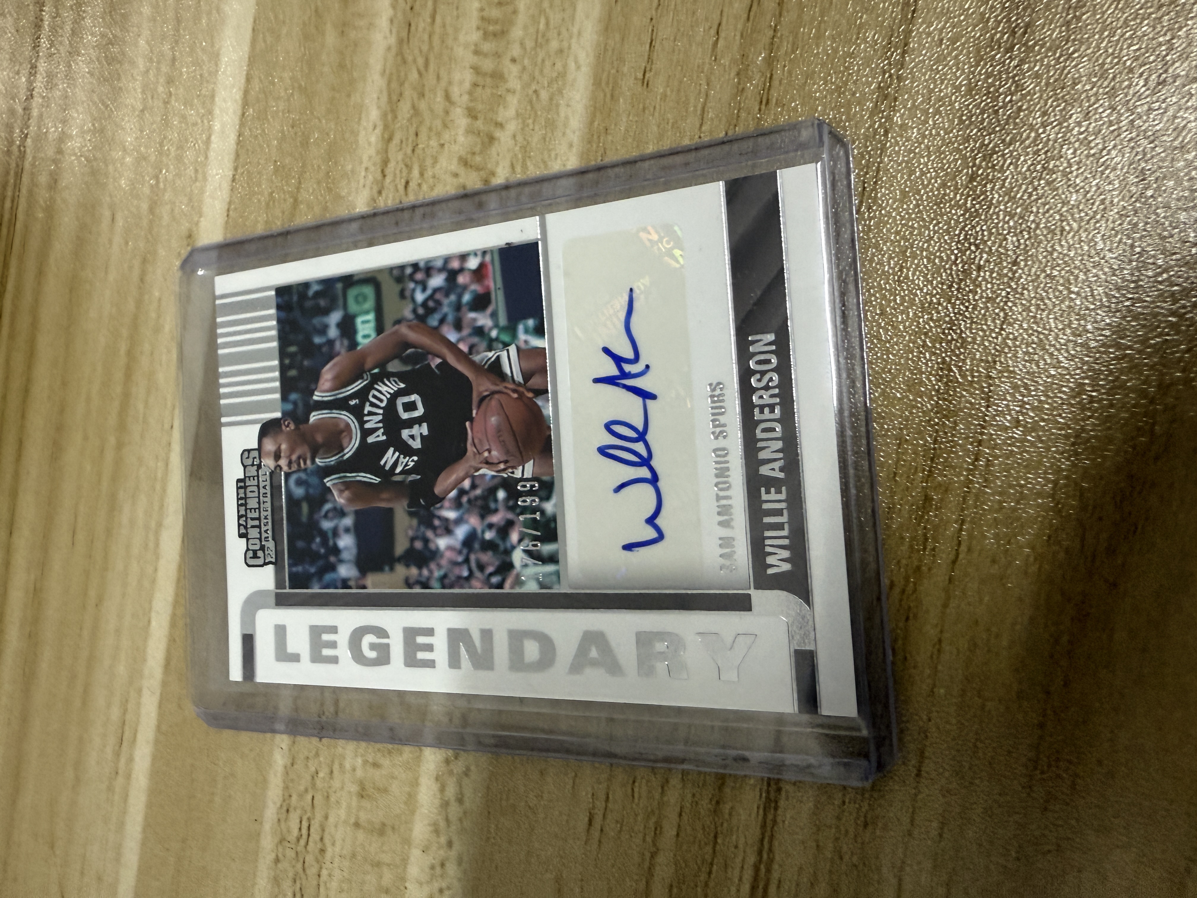 2022-23 Panini Contenders Willie Anderson 威力 安德森 球票 签字 199编 马刺名宿 只发默认请看描述【KK】