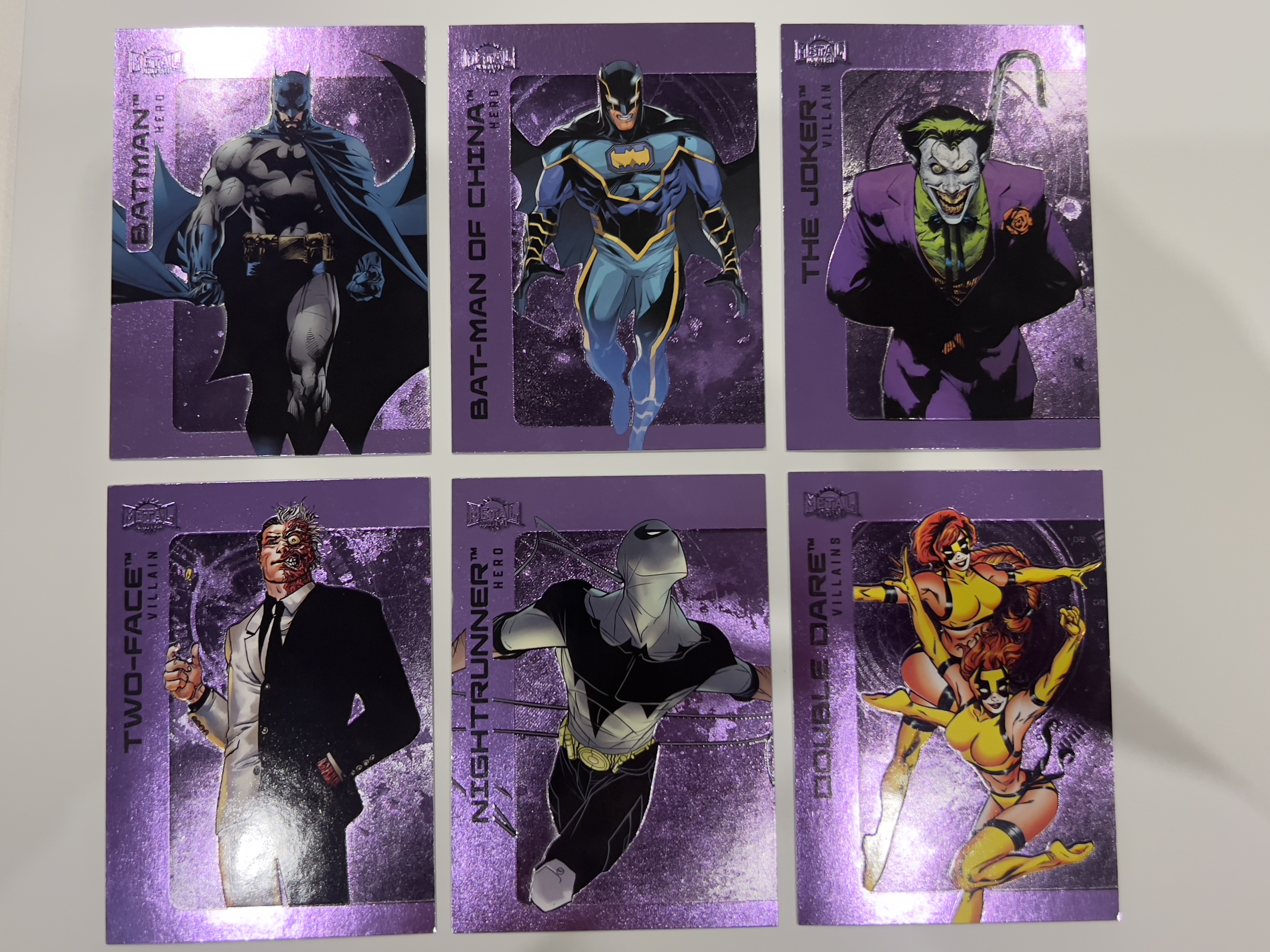 2025 Skybox Metal Universe Batman DC 蝙蝠侠 金属宇宙 紫平行 中国蝙蝠侠 小丑 The Joker 双面人 逐夜者 Nightrunner 双胞胎 等