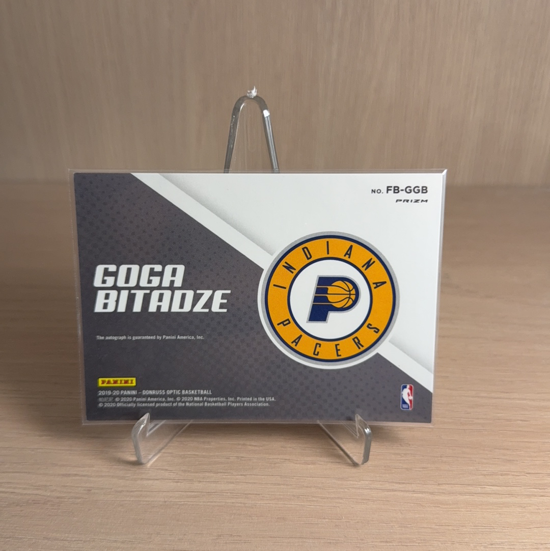 2019-20 Panini Optic Goga Bitadze 步行者 戈加 比塔泽 签字 泡泡折 折射 特卡 op optic 卡品如图 值得收藏!!【免费代卖】