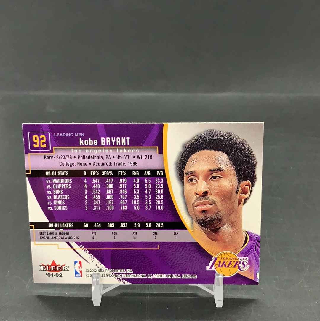 【DC拍卖】11.20. CR7 FLEER E-X 高端系列 经典正反编原型卡 实卡美如画 kobe 名人堂传奇巨星 湖人王朝领军人物 黑曼巴 科比 布莱恩特