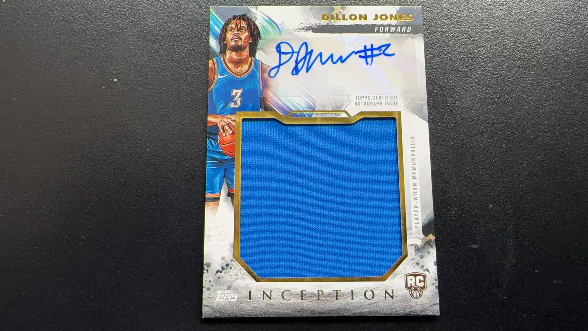 【Pw代卖】2024-25Topps Inception盗梦 Dillon Jones 狄龙 琼斯 雷霆 新秀 RC RPA RJA 大窗物料切割 亲穿物料 签字 卡品如图 收藏必备 萝卜哥