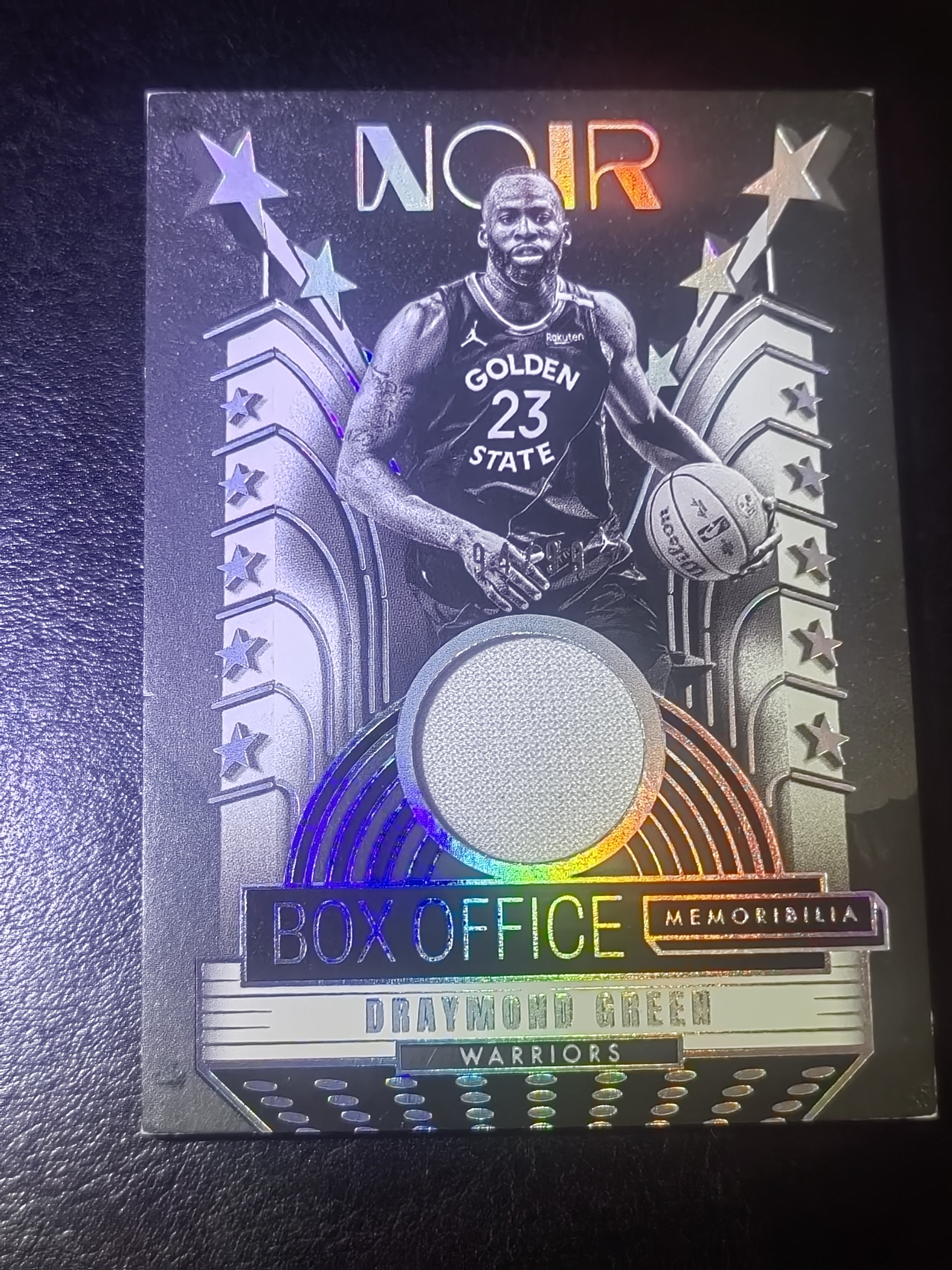 2024-25 Panini Noir Draymond Green NOIR 诺尔 德雷蒙德 格林 追梦格林 单色 小窗 物料 勇士 99编 小鱼 白边白角 不保卡品 卡品如图
