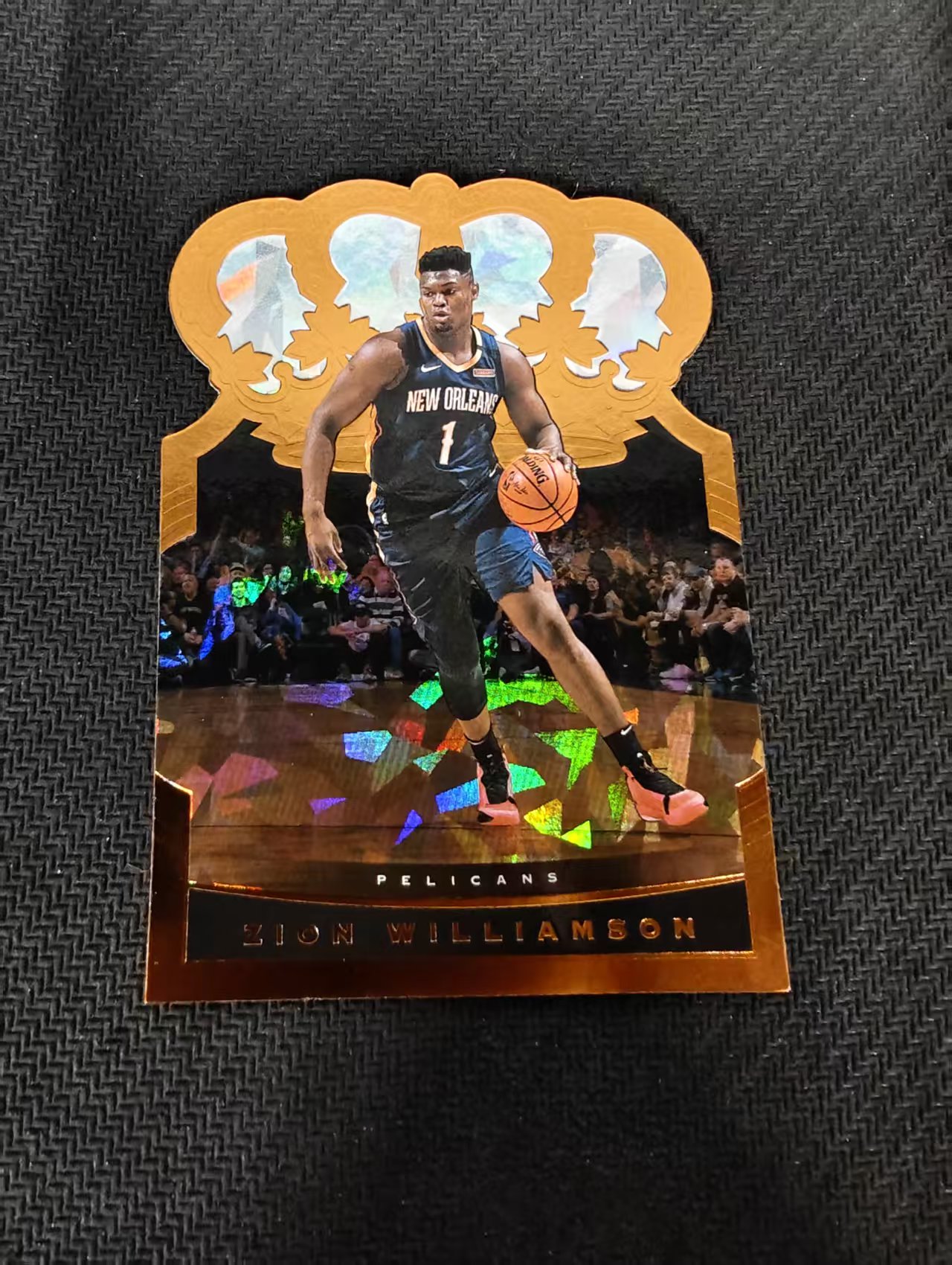 【汽水拍卖】2020-21 Panini Crown Royale Zion Williamson 锡安威廉姆斯 鹈鹕 异形 皇冠 橙碎冰 瑕疵如图