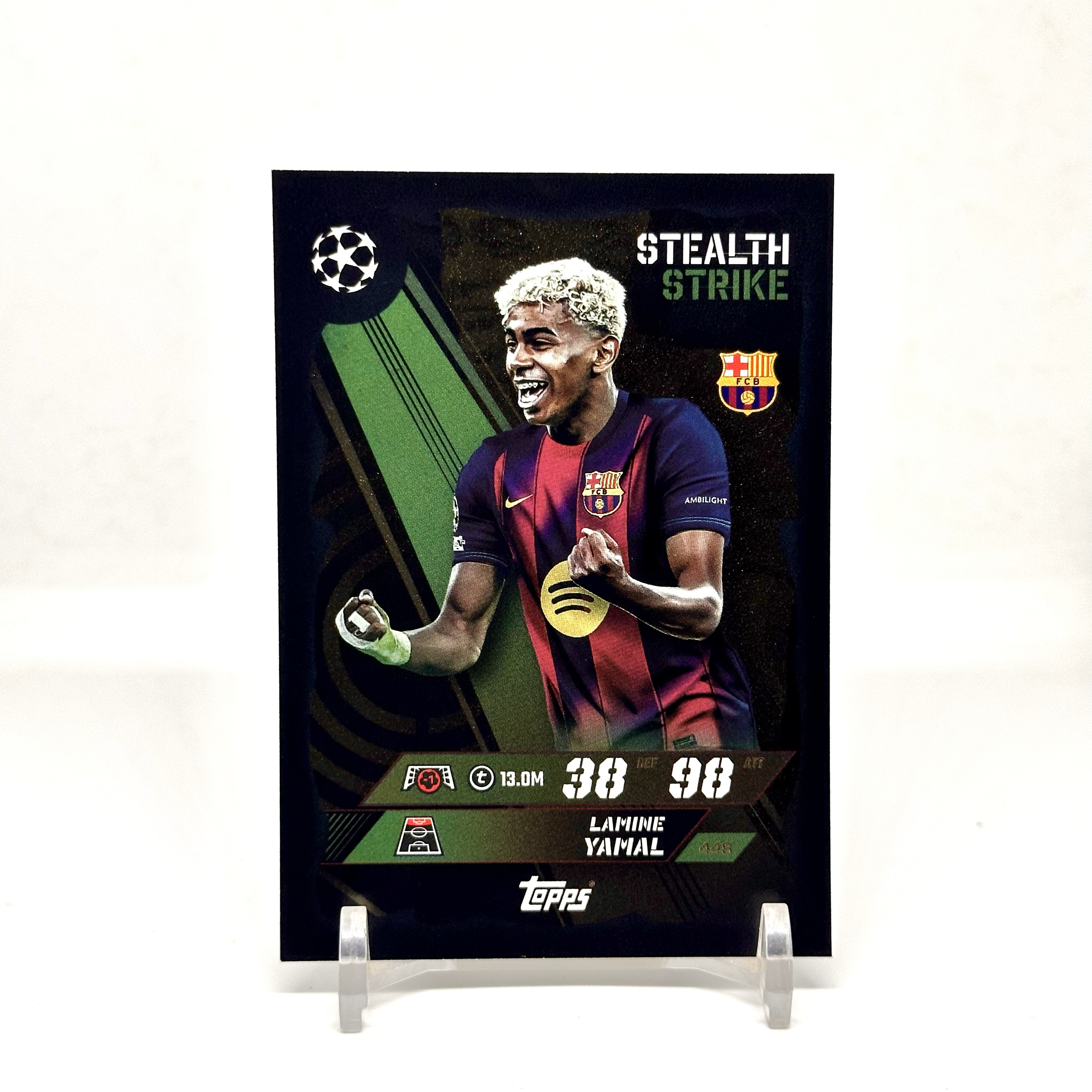 2526 Topps Barcelona Lamine Yamal Stealth Strike 突袭行动特卡 亚马尔 巴塞罗那 巴萨 游戏版【奶酪】