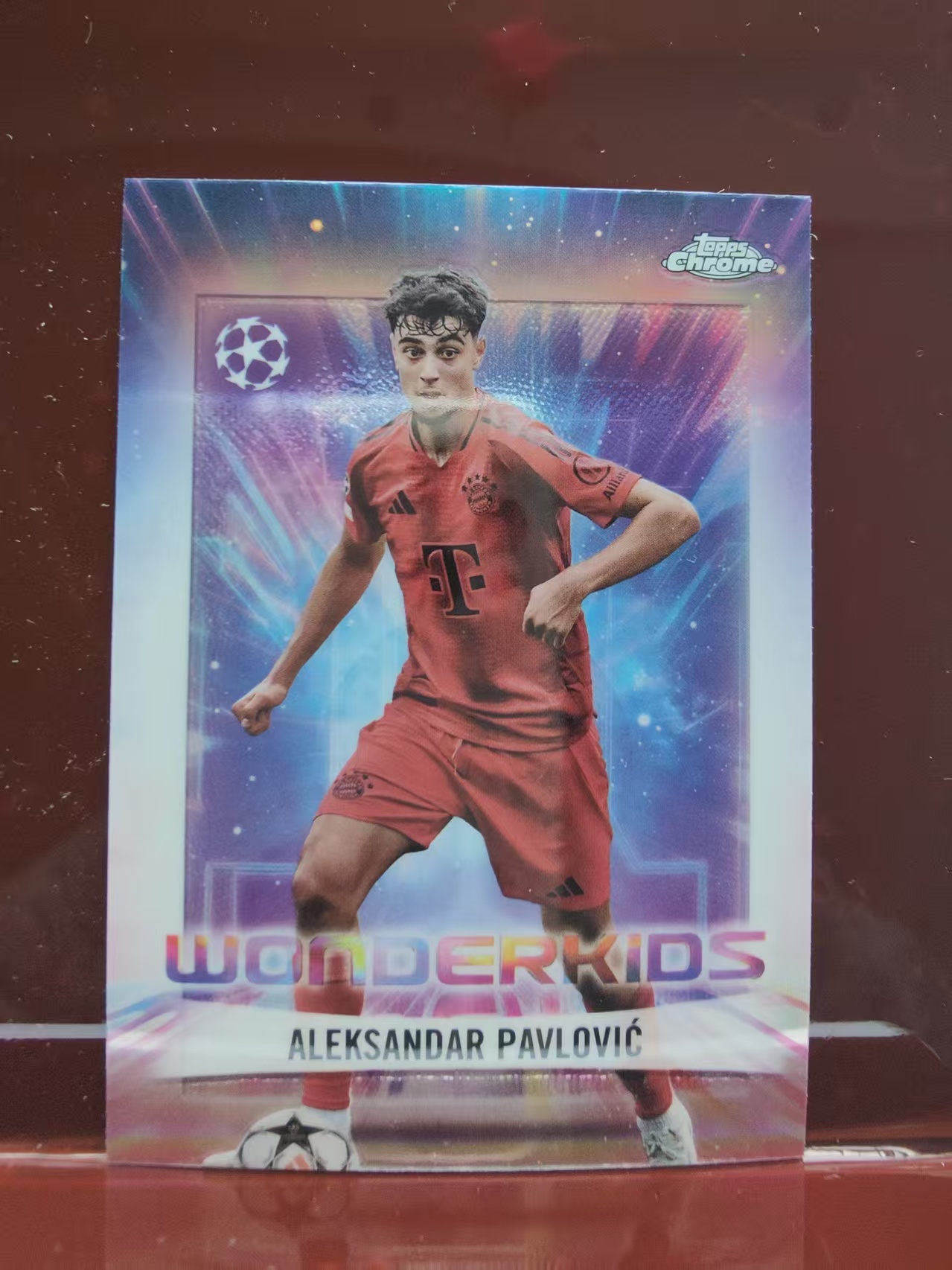 2025 Topps Chrome aleksandar pavlovic 亚历山大 帕夫洛维奇 拜仁慕尼黑  Wonderkids 神奇小妖特卡  银折 欧冠 卡品如图 C007D