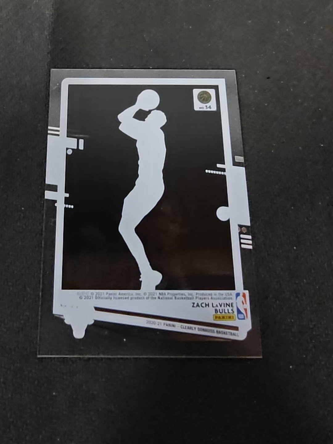 2020-21 Panini Clearly Donruss Zach LaVine 扎克 拉文 公牛 杜蕾斯 胶片 划痕 边角瑕疵 #34