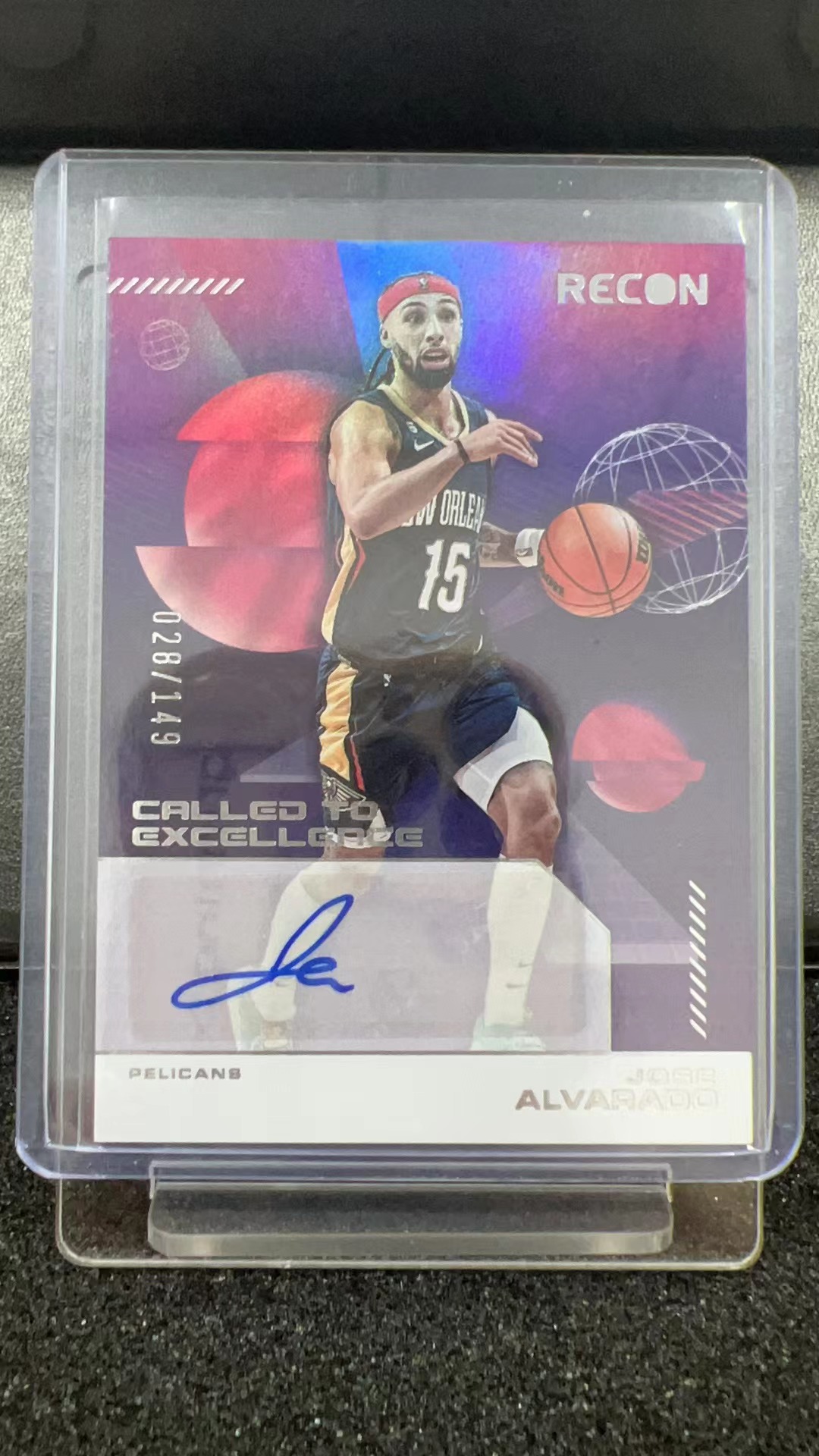 2022-23 Panini Recon Jose Alvarado 鹈鹕 何塞 阿尔瓦拉多 Called to Excellence 折射 签字 028/149编【马老板】