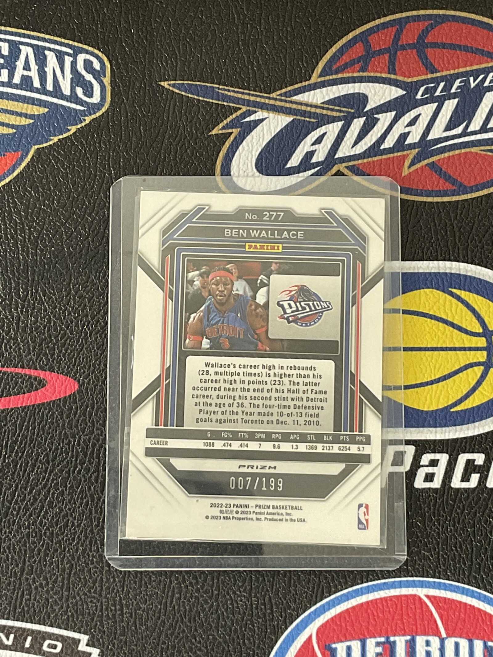 【大树营免费代卖】prizm 蓝折 本 华莱士 活塞 199编 全明星水平 收藏必备 卡品如图 瑕疵如图 #绒