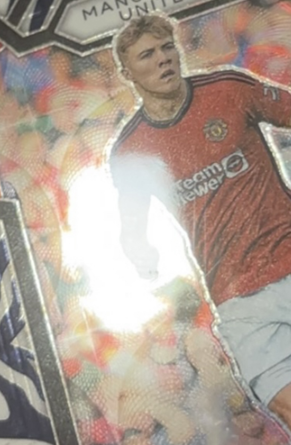 2023-24 Panini Prizm Rasmus Hojlund 英超 PZ 曼联 那不勒斯 霍伊伦 /15编 Choice 斑马圈圈折 SSP 细节如图 六场四球 状态火热 卡品如图 顺丰到付