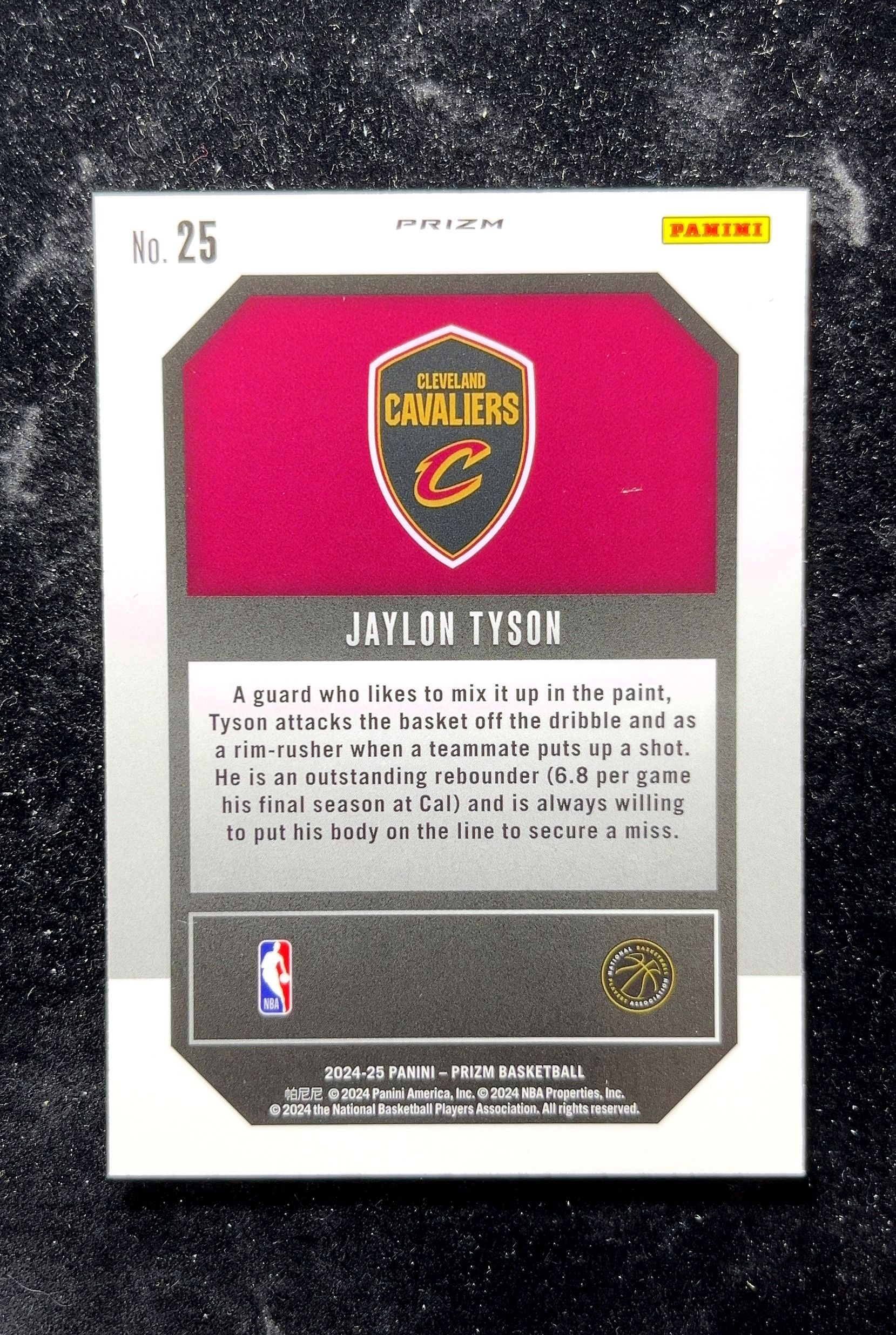 【小白1%代卖】2024 Panini Prizm Emergent 新兴 Jaylon Tyson 杰永·泰森 银折 折射 新秀 RC 卡品如图 高价值 #25 Cleveland 0702