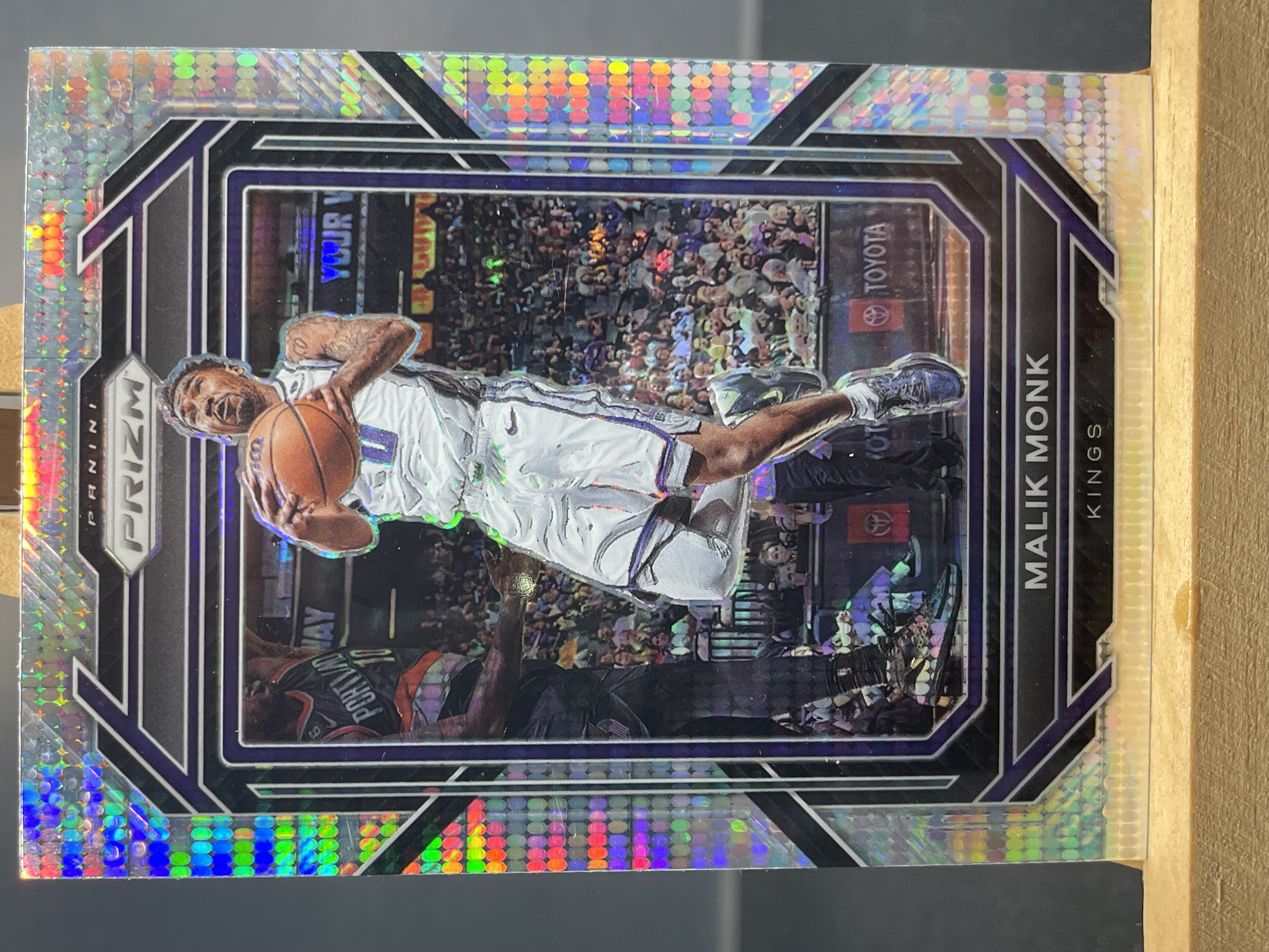 (B3) 2022-23 PANINI PRIZM 脉冲折 马利克 蒙克 国王 实卡好看 收藏凑套必备 卡品如图 !!!