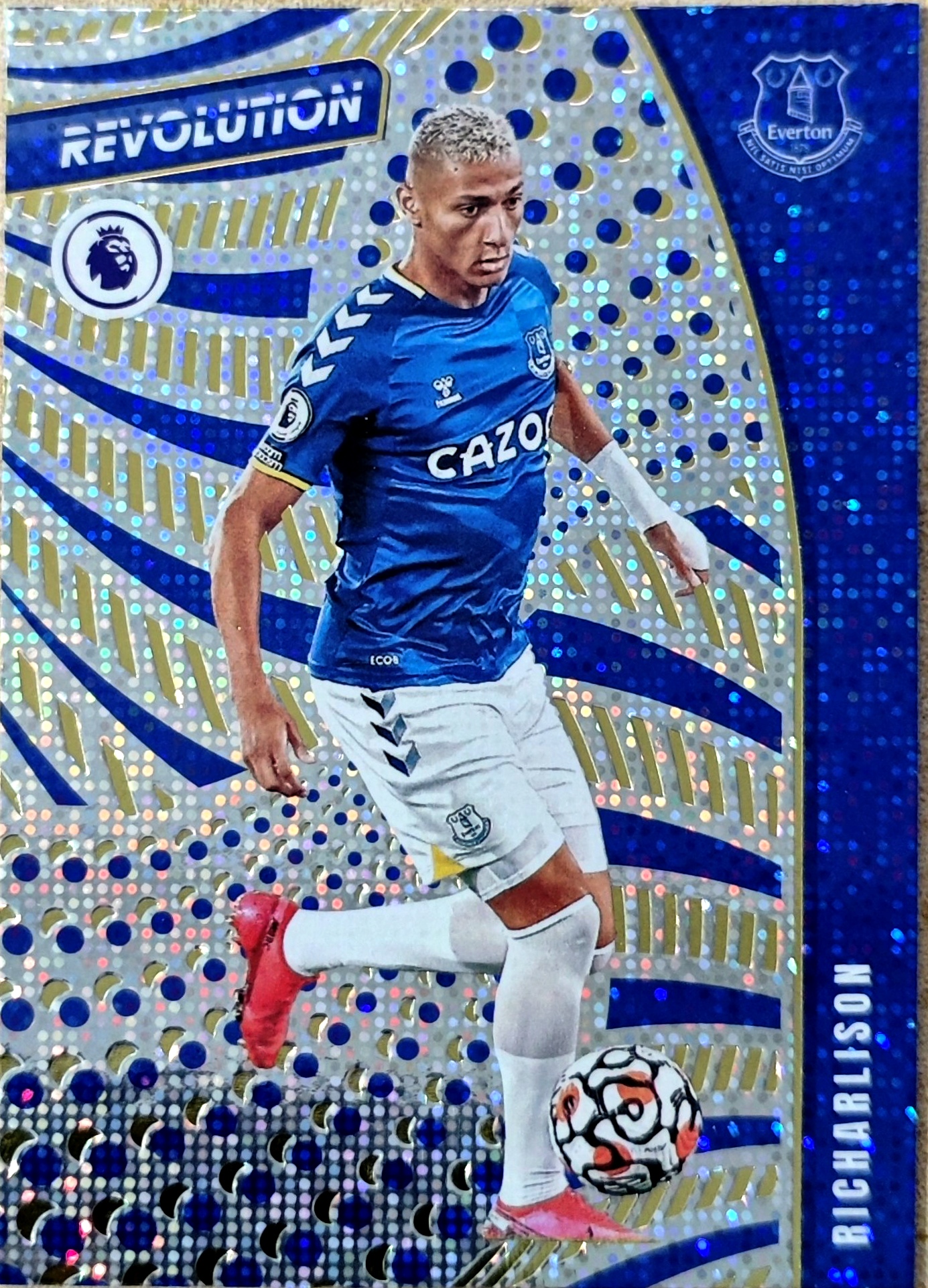 2021-22 Panini Revolution Richarlison 理查利森 埃弗顿 英超 革命 银折 革命折