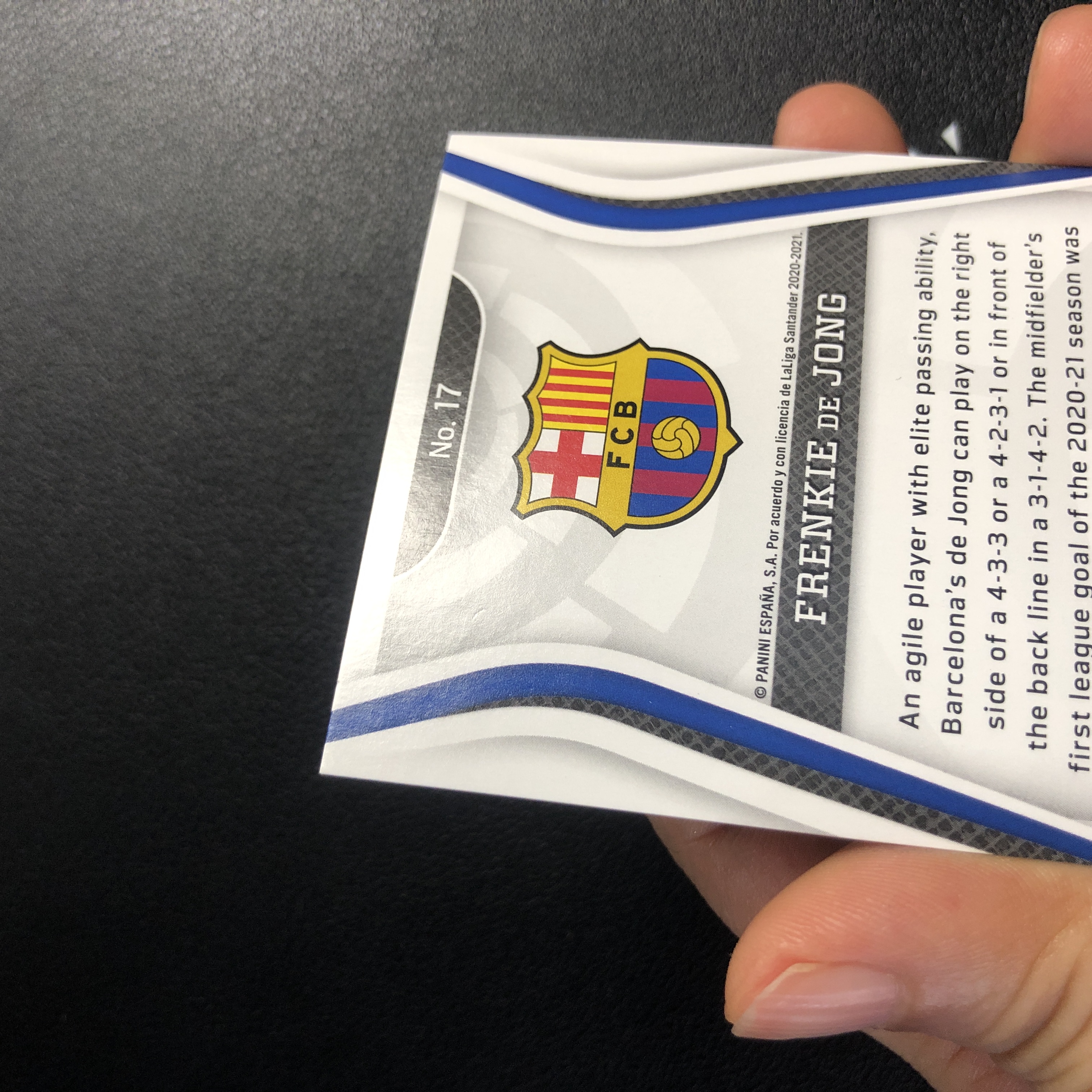 【拔脚代卖】2020-21 Panini Chronicle 编年史 Frenkie de Jong 德容 巴萨 荷兰 碎冰折 /23编收藏必备 瑕疵如图|拔脚强哥BC1