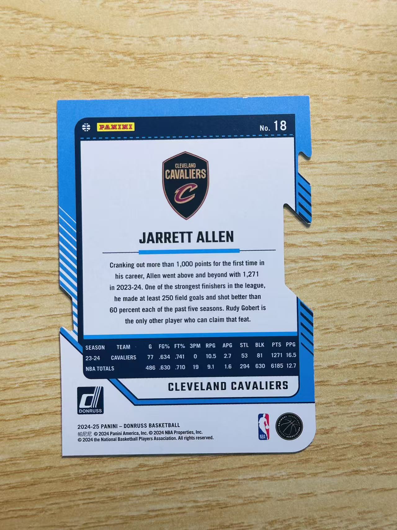 2024-25 Panini Donruss Jarrett Allen 嘿嘿代卖 杜蕾斯 贾莱特 阿伦 折射 75编 异形 骑士 收藏必备