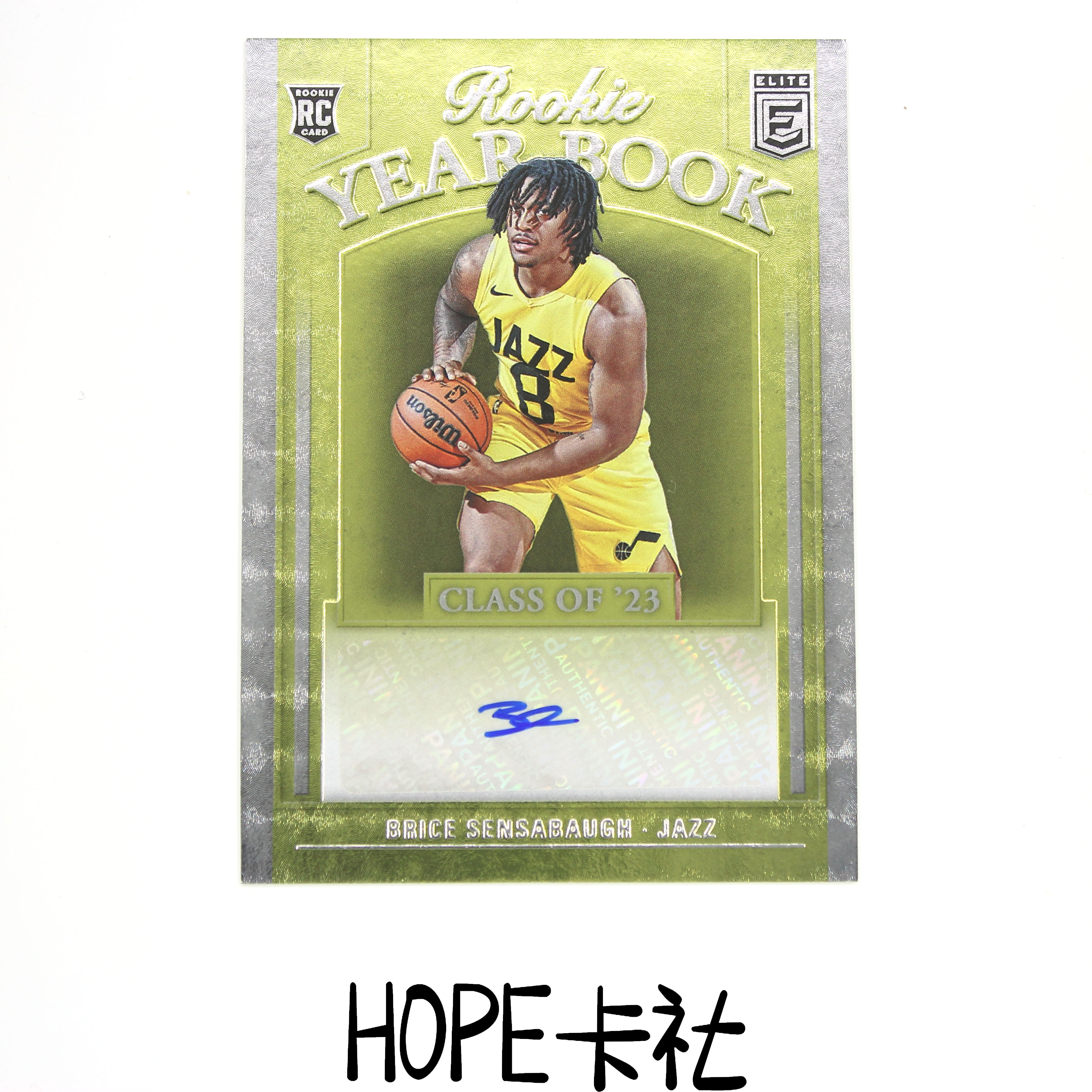 2023-24 Panini Donruss Elite Brice Sensabaugh RC 爵士队新星 布赖斯 森萨博 新秀爆金签字 新赛季首秀砍下20+【HOPE代卖(4.5%含卡淘)】