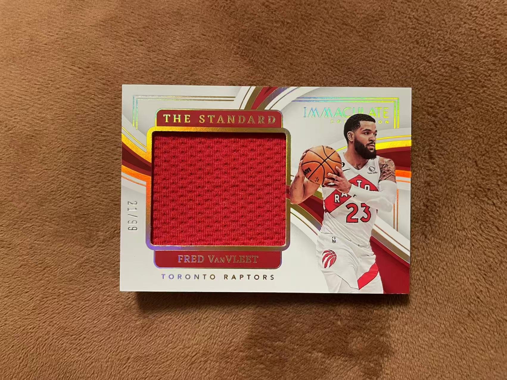 2022-23 Panini Immaculate Fred VanVleet 爱咪咪imm 猛龙 范弗里特 范弗利特 范乔丹The Standard 大窗GU球衣 落场切割 patch 99编【z】