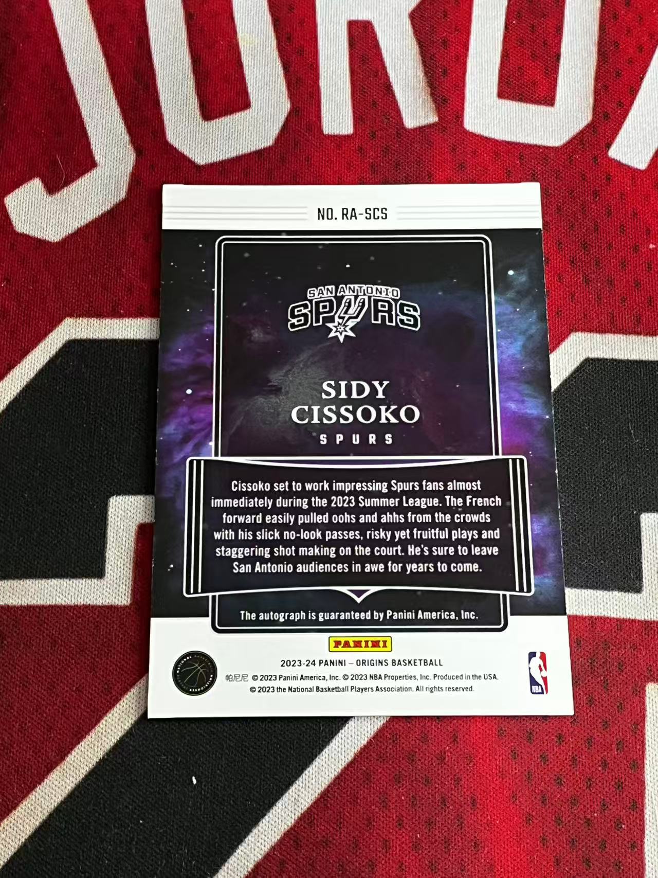 【接寄拍费率低至5%含卡淘手续费】2023-24 PANINI ORIGINS 起源系列 马刺 新秀RC 西迪西索科 签字卡 卡签 专收凑套必备【烂臭嘴拍卖】