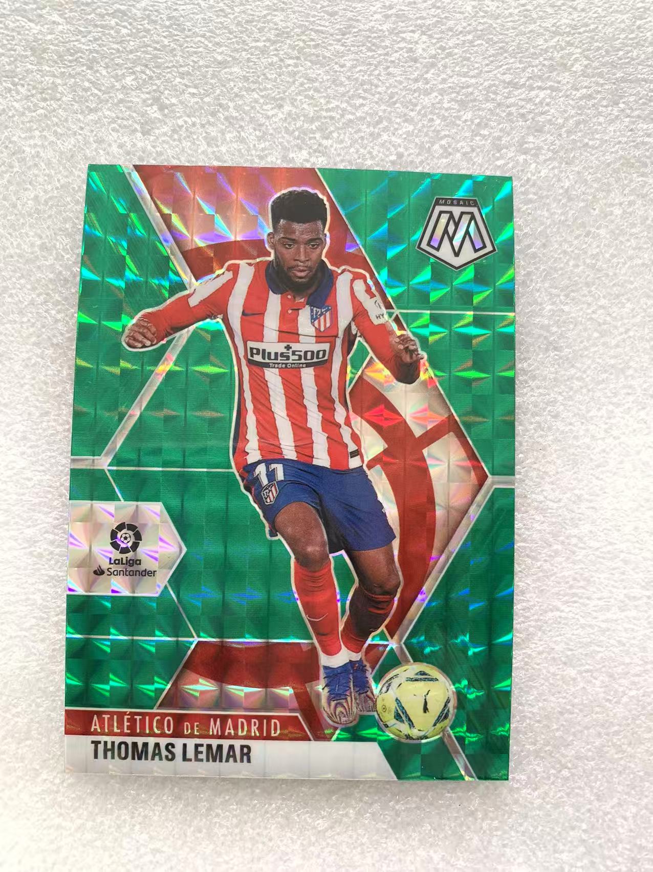 2020-21 Panini Mosaic Thomas Lemar 马赛克 西甲 马竞 托马斯 勒马尔 绿马赛克折 折射 卡品如图