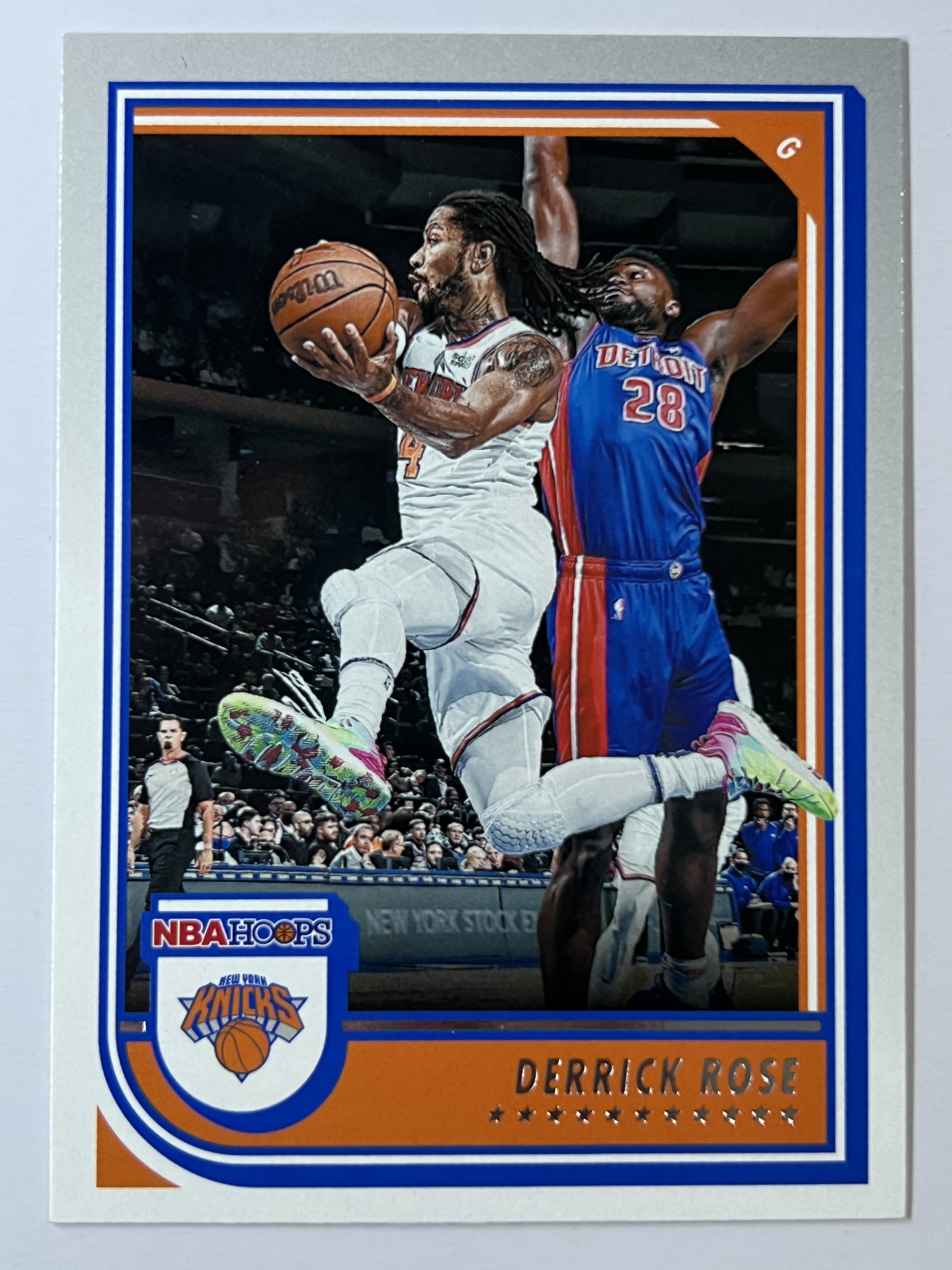 2022-23 Panini NBA Hoops Derrick Rose 德里克 罗斯 尼克斯队 《 热门球星 收藏必备 》 实卡精美 #24