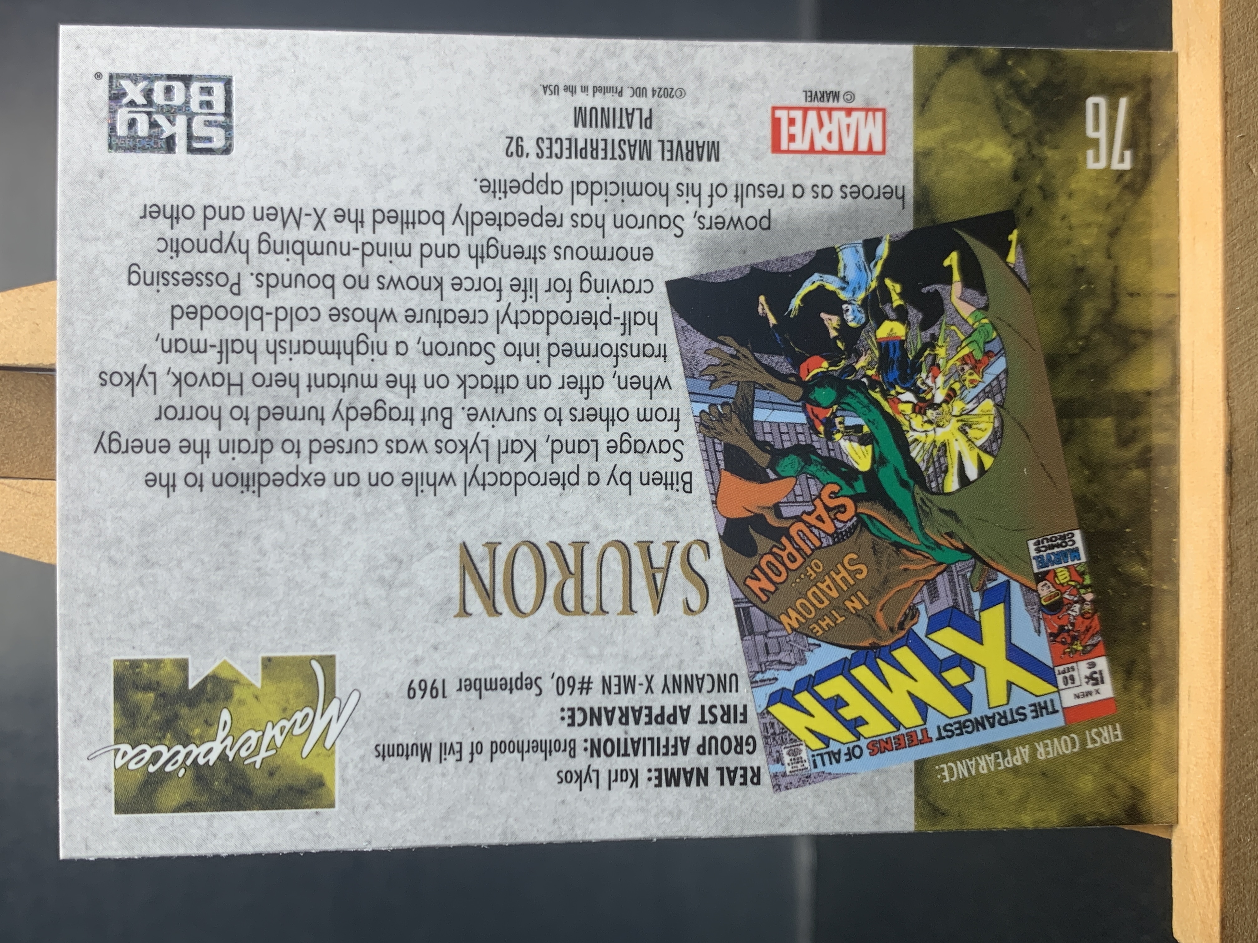 (C2)2024 SKY BOX Marvel 漫威 BASE 索伦 实卡好看 收藏凑套必备 卡品如图!!!