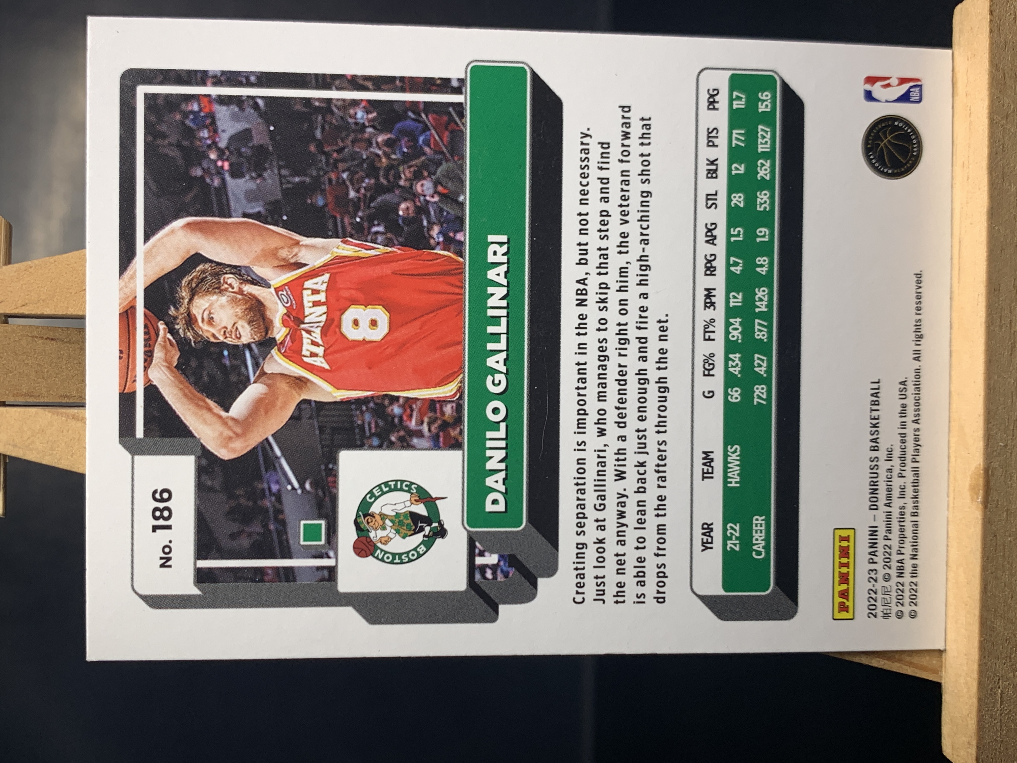 (A4) 2022-23 PANINI 杜蕾斯系列 绿佛光折 达尼洛 加里纳利 凯尔特人 实卡好看 收藏凑套必备卡品如图!!!