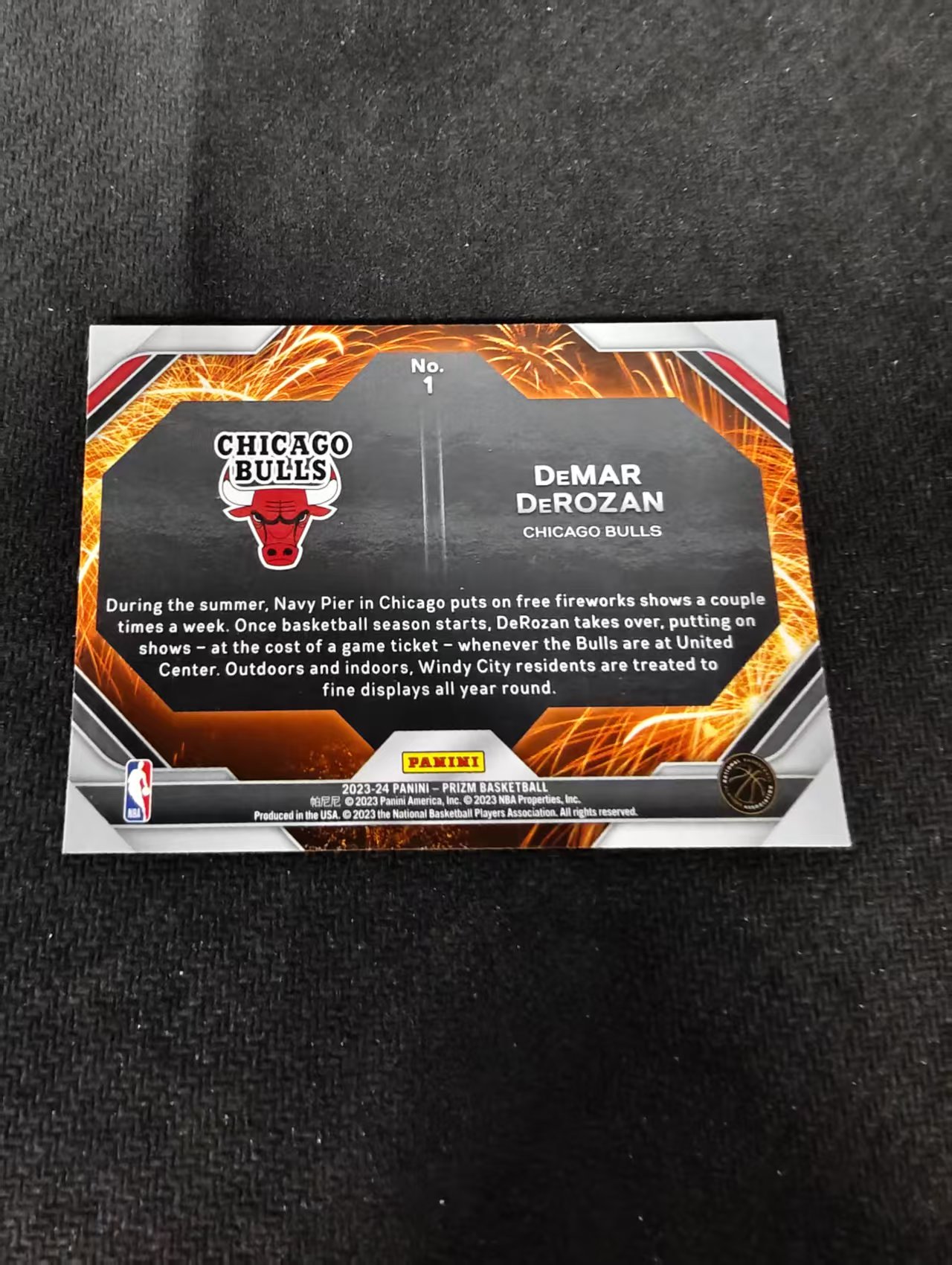 【可合并,不累计】2023-24 Panini Prizm DeMar DeRozan 德玛尔 德罗赞 公牛 烟花特卡 PZ 不保卡品 介意勿拍 #1