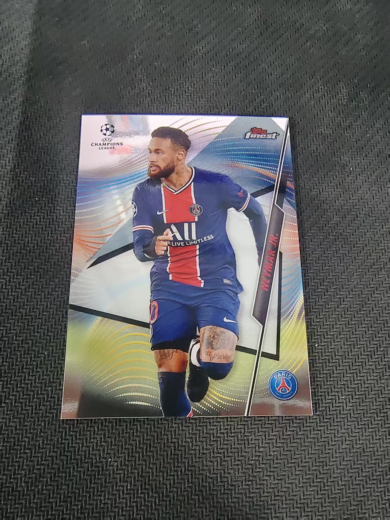 【可合并,不累计】2021 Topps Finest Neymar Jr 欧冠 巴西 巴萨 巴黎 内马尔 马儿 划痕 边角瑕疵 #25