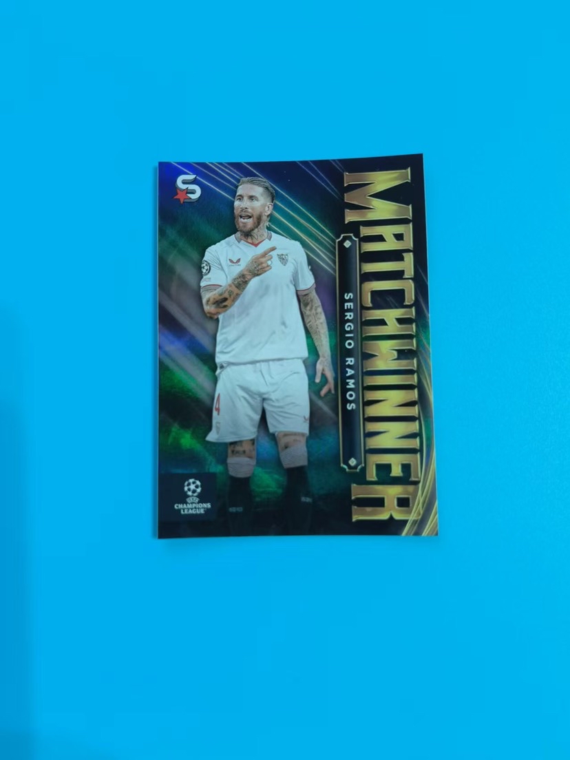 2023-24 Topps superstar Sergio Ramos topps 2024 superstar 超级巨星 超巨 塞维利亚 拉莫斯 水爷 黑卡 折射