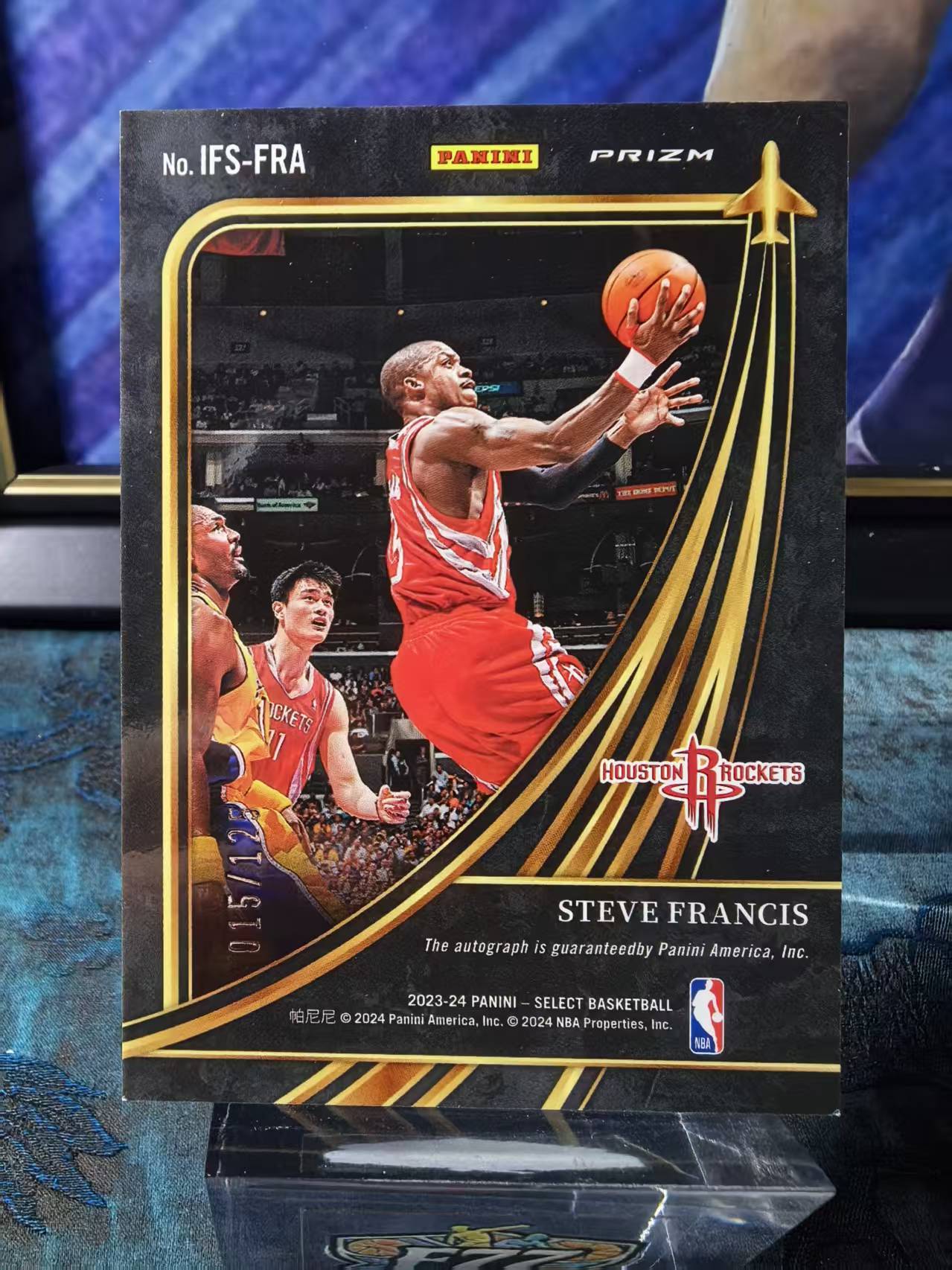 2023-24 Panini Select Steve Francis Select 火箭 史蒂夫弗朗西斯 签字 飞升签 125编 收藏必备 叶叶