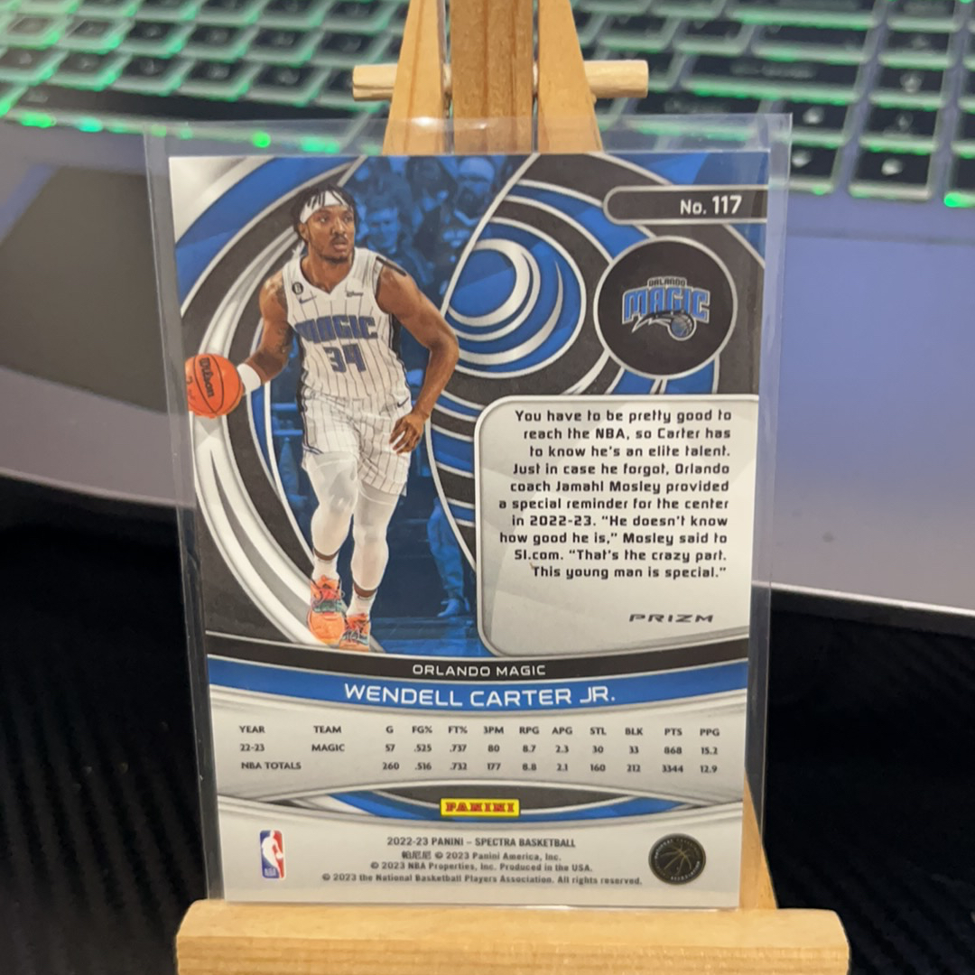 2022-23 Panini Spectra Wendell Carter Jr. 温德尔 卡特 魔术 折射 光谱 卡品如图 凑图必备 值得收藏!