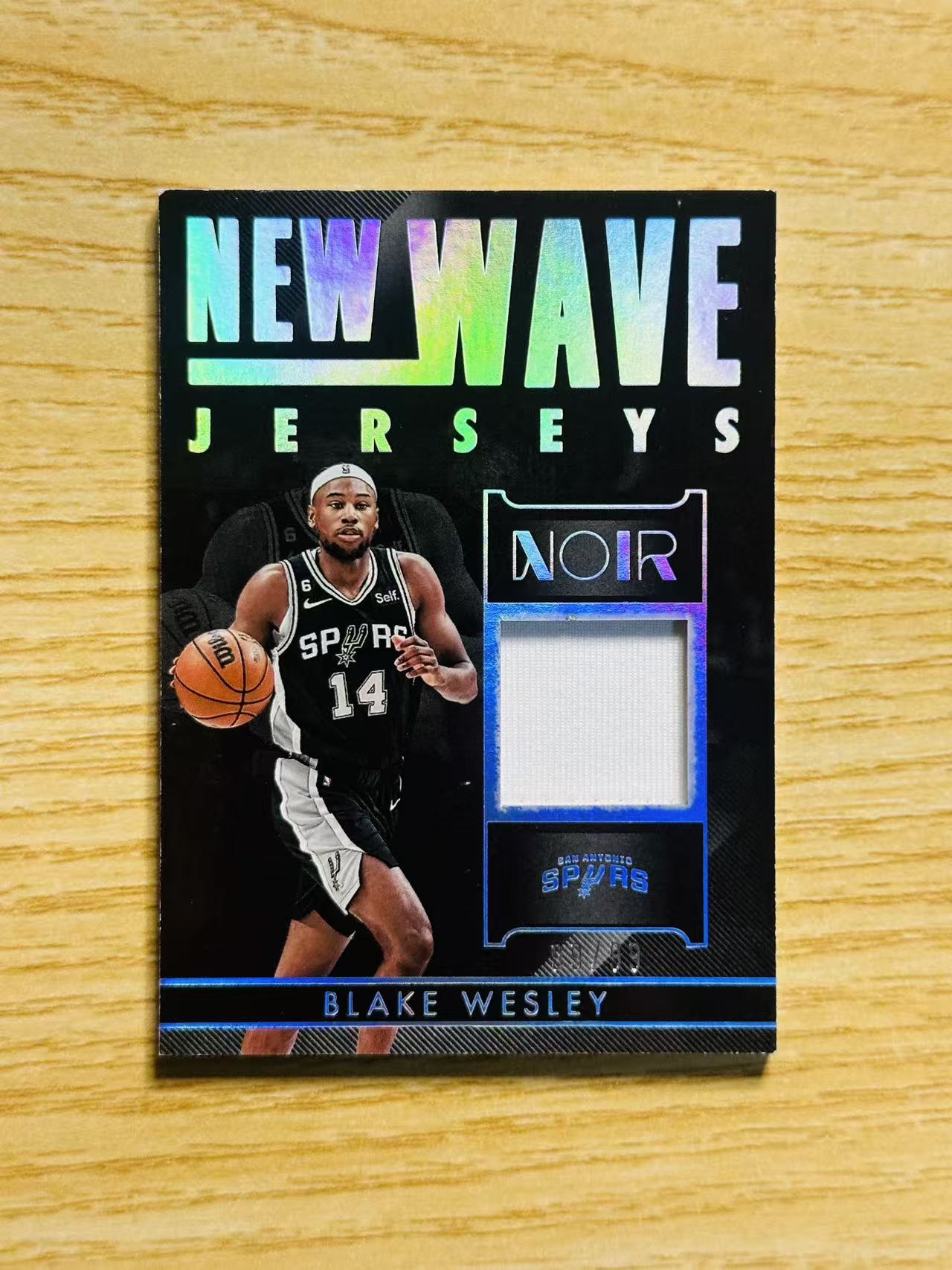 2022-23 Panini Noir Blake Wesley 嘿嘿代卖 诺尔 布雷克 韦斯利 新秀 RC 球衣 物料 99编 马刺 实卡精美 收藏必备
