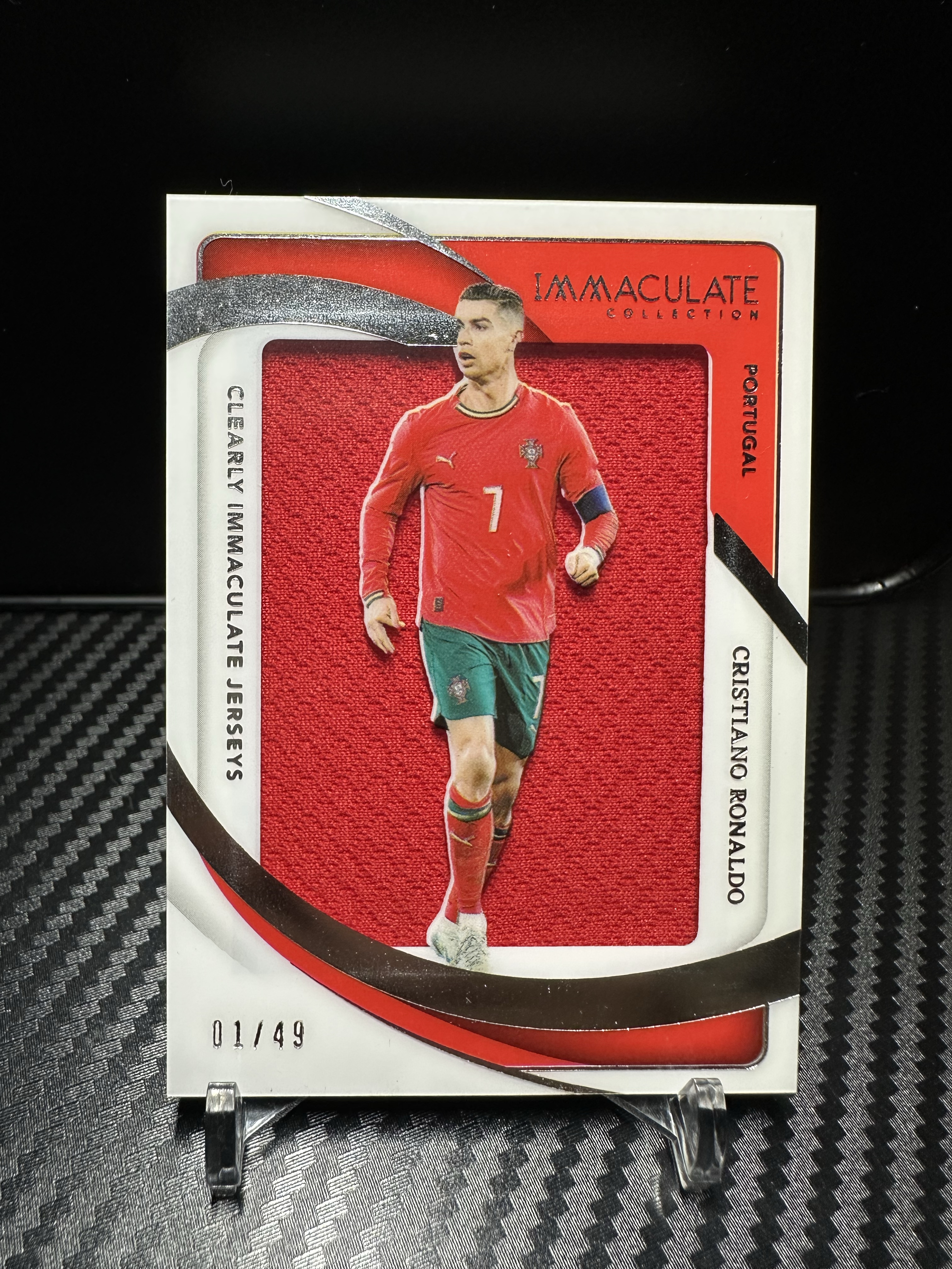 2025 Panini Immaculate Cristiano Ronaldo C罗01/49编 首编大窗镜面球衣Patch 葡萄牙国家队队长选图 爱咪咪系列卡品如图 总裁罗纳尔多皇马曼联尤文收藏