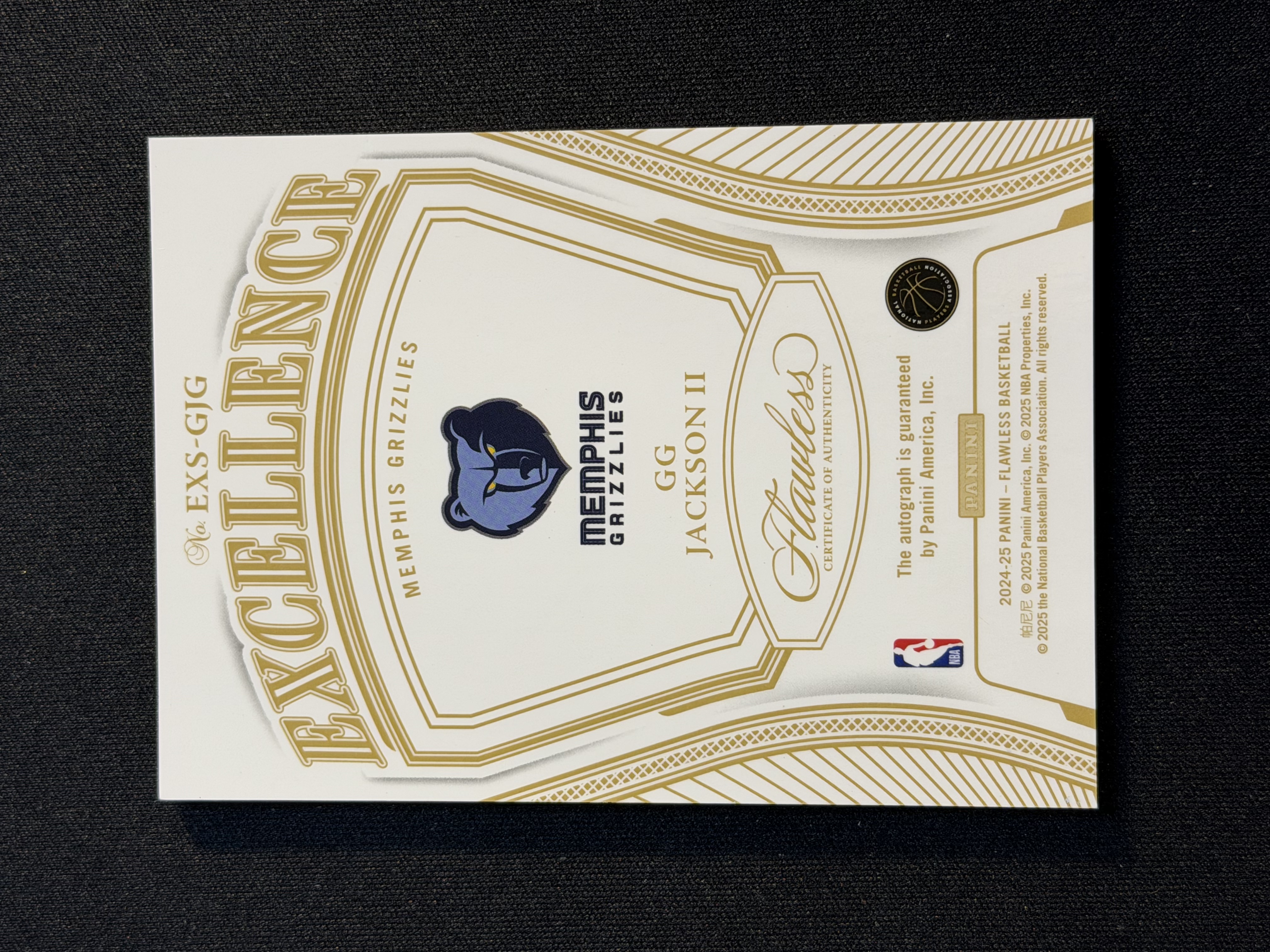 2024-25 Panini Flawless G.G. Jackson GG杰克逊 签字 银闪 /25编 -ww