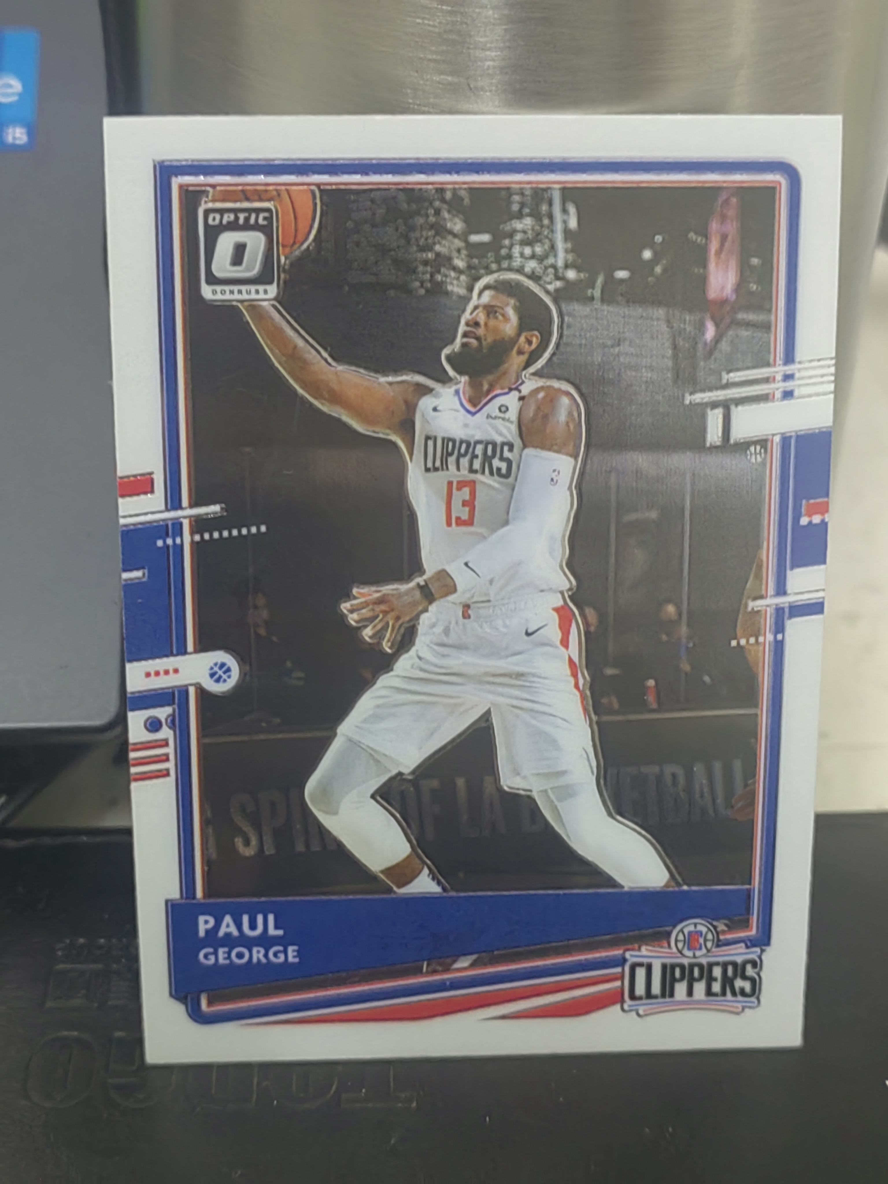2020-21 Panini Donruss Optic Paul George 杜蕾斯 op 保罗 乔治 快船 篮 白边白角 不保卡品 卡品如图