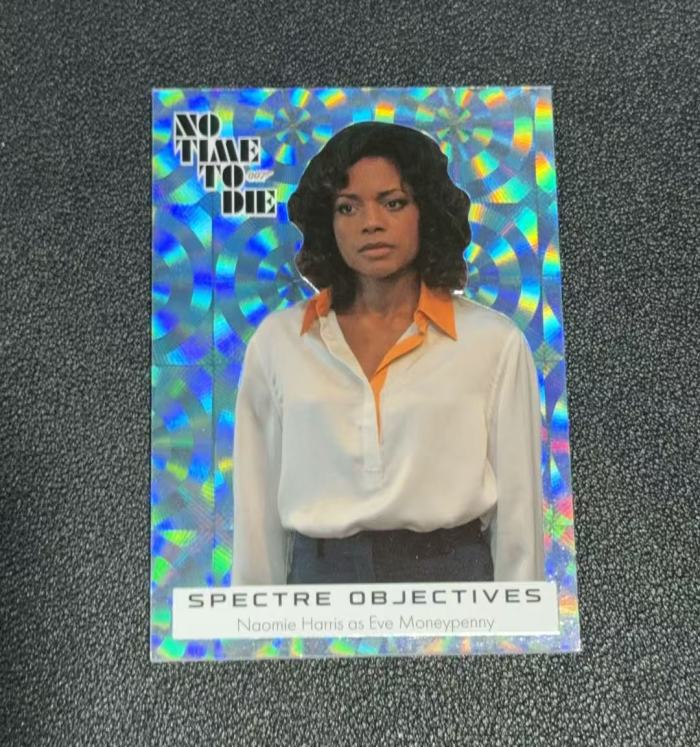 2025 Upper Deck 007无暇赴死 Eve Moneypenny 幽灵目标卡实物超帅经典007几何圆圈折射 卡品如图 阿猫