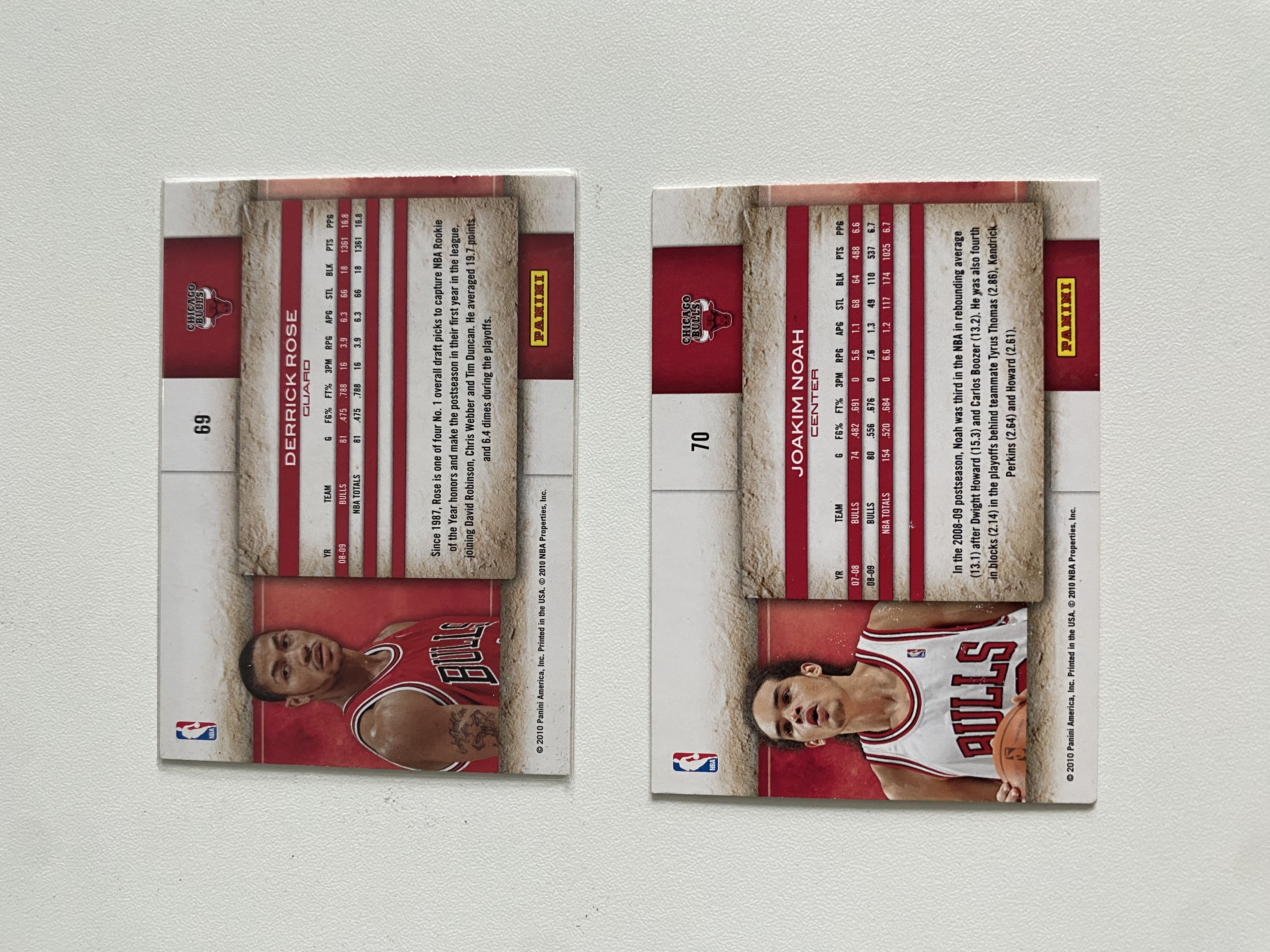 2010 Panini Studio Derrick Rose #69 #70 德里克罗斯 乔金诺阿 打包 老卡 凑套