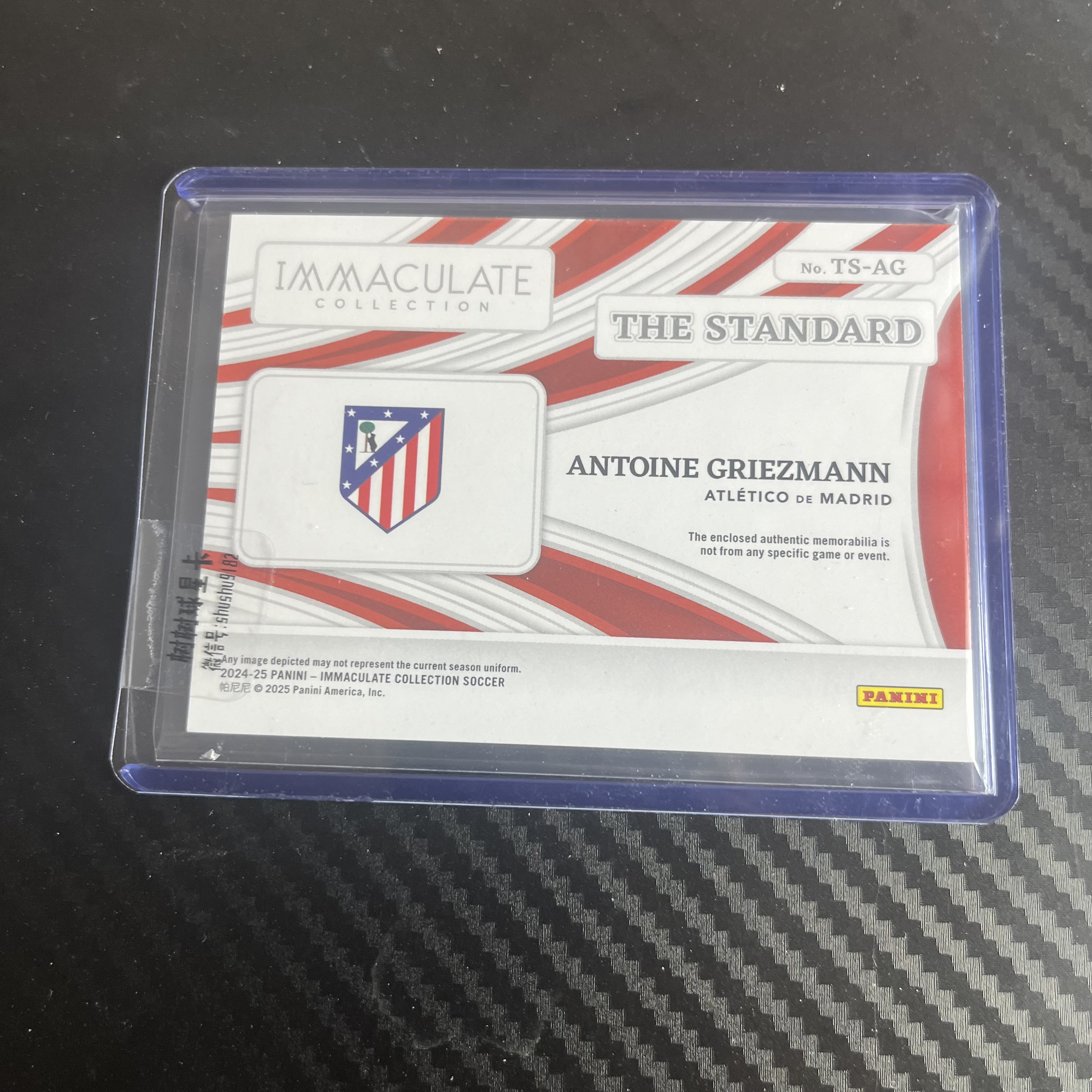 2024-25 Topps Chrome Antoine Griezmann imm 马竞 格列兹曼 25/65编 物料 不退不换 不累计 卡品如图 丁满代拍 小杆