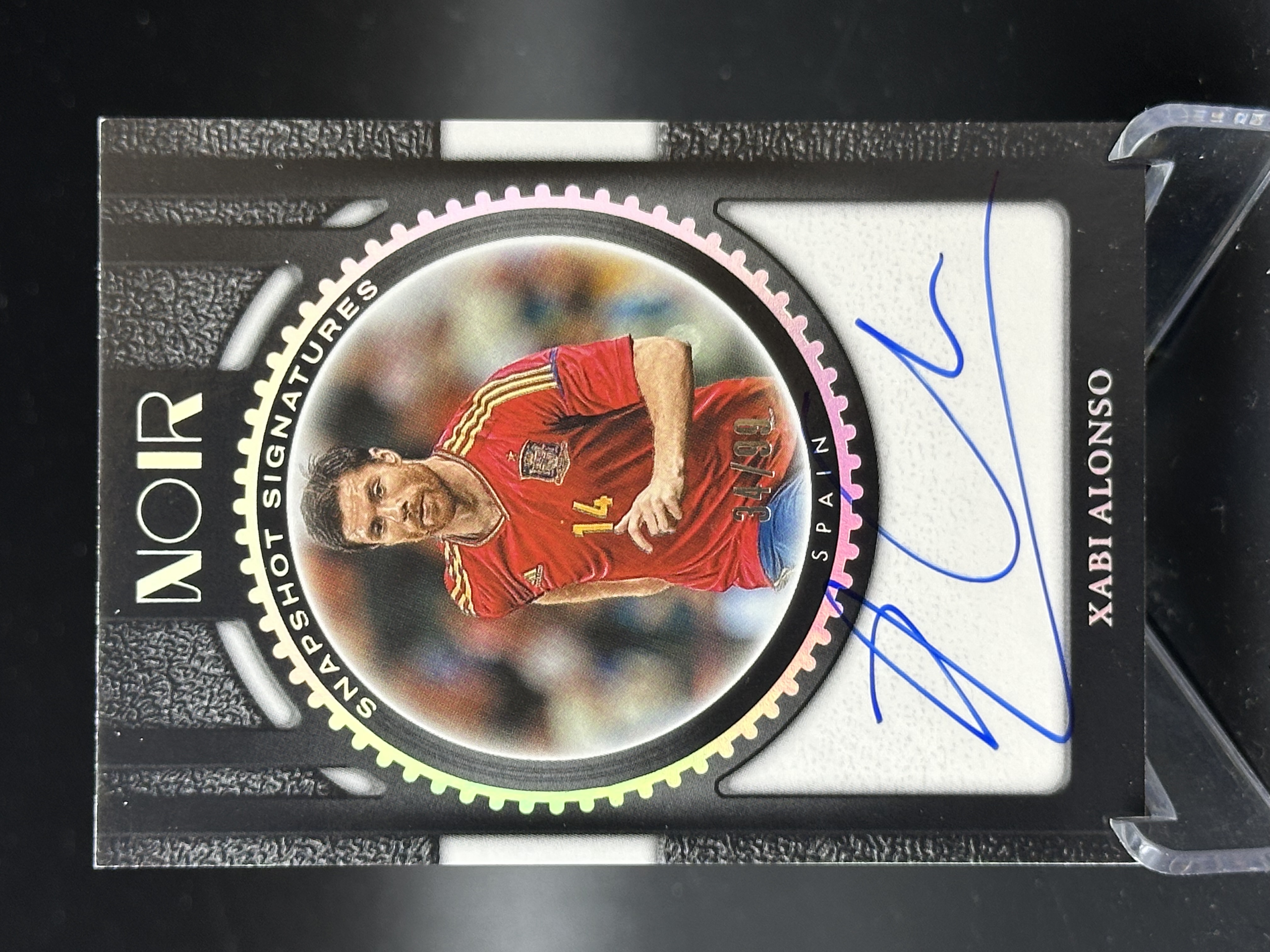 2024-25 Panini Noir Xabi Alonso 【小黄拍卖】诺尔 哈维 阿隆索 西班牙 皇马 签字 卡签 34/99编「汉堡王」