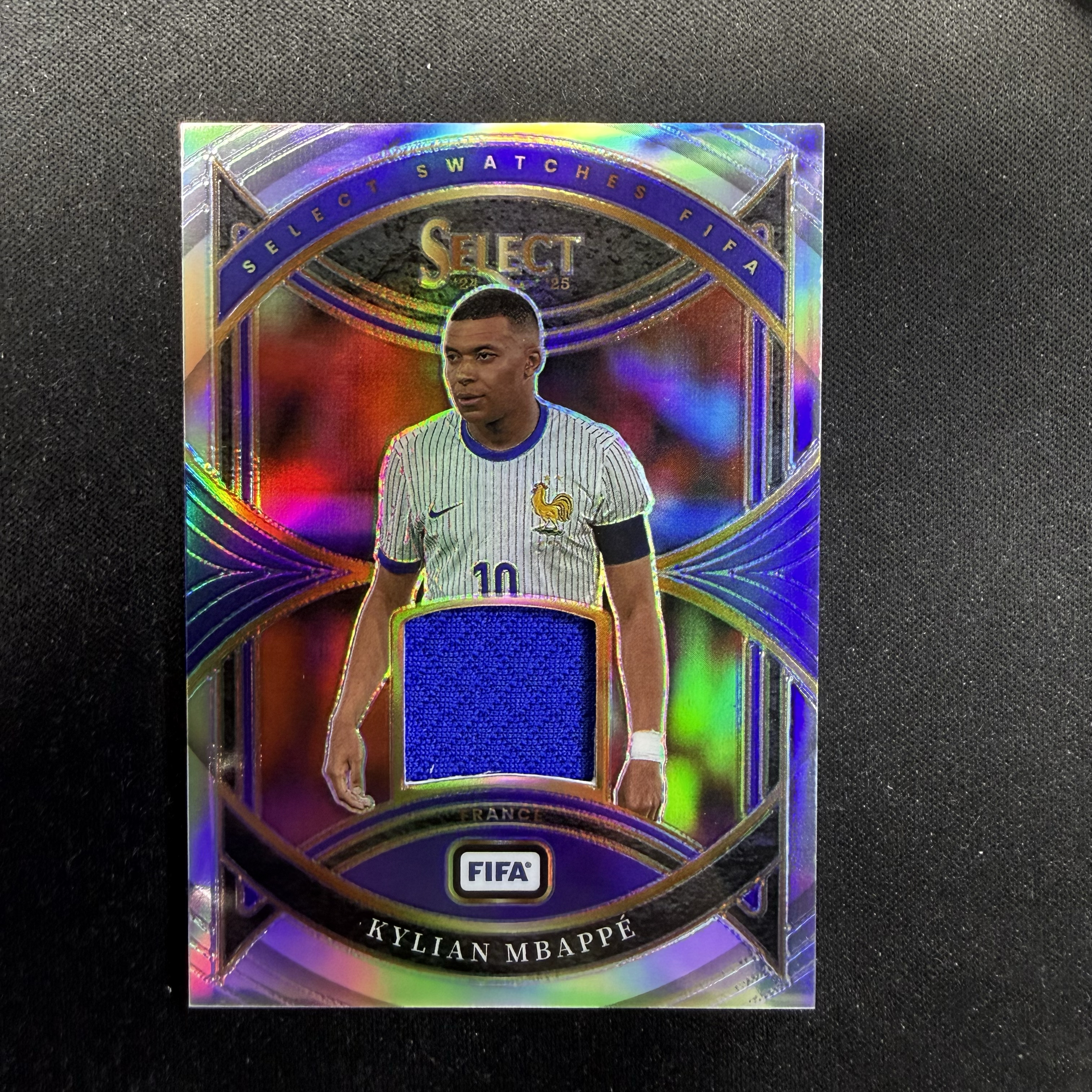2024-25 Panini Select Kylian Mbappe 【SC拍卖】FIFA 姆巴佩 法国 银折 小窗物料 瑕疵如图收藏必备(david徐)