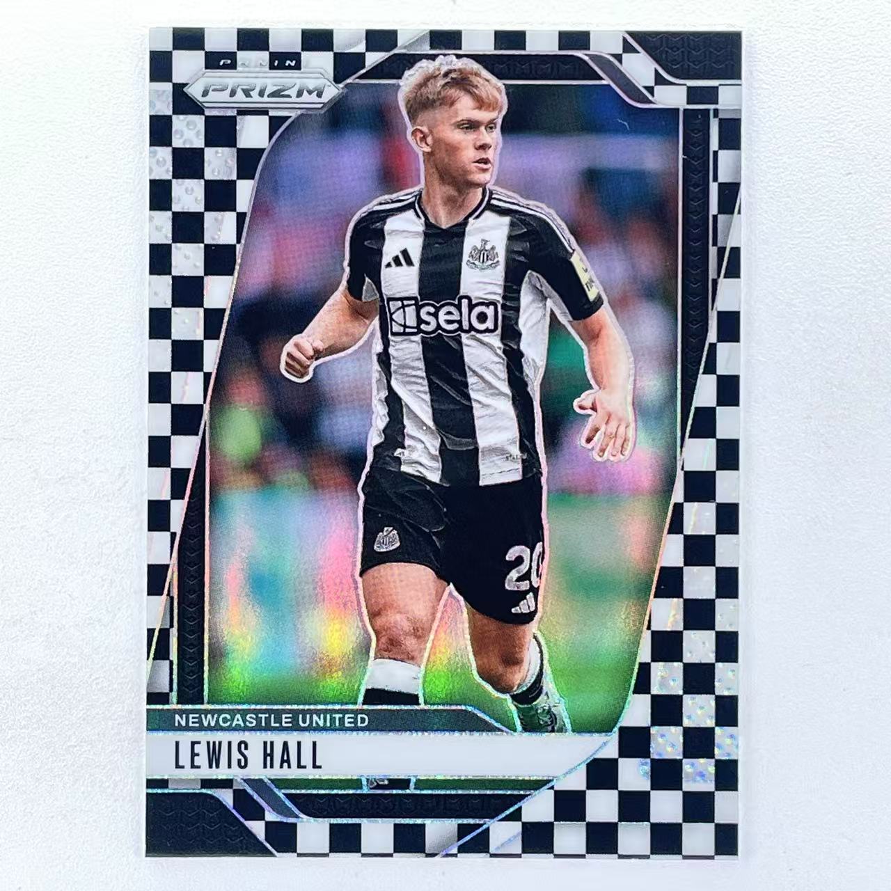 X 2023-24 Panini Prizm Lewis Hall 刘易斯 霍尔 英格兰 切尔西 纽卡斯尔联 英超 PZ 黑白棋盘折 折射 轻印如图 美#