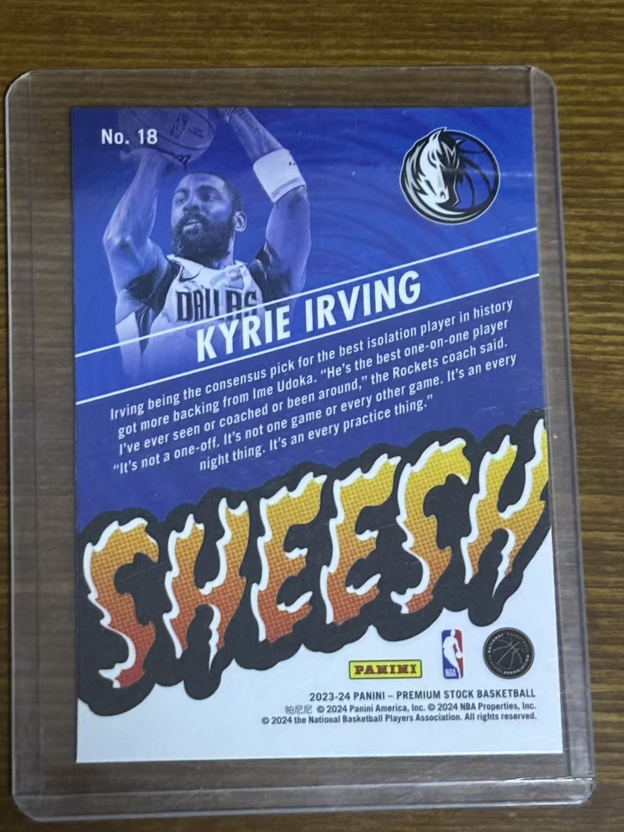 2023-24 Panini NBA Hoops Kyrie Irving 【磊子球星卡】 凯里 欧文 德鲁大叔 独行侠队 SHEESH 特卡 卡品如图 介意勿拍