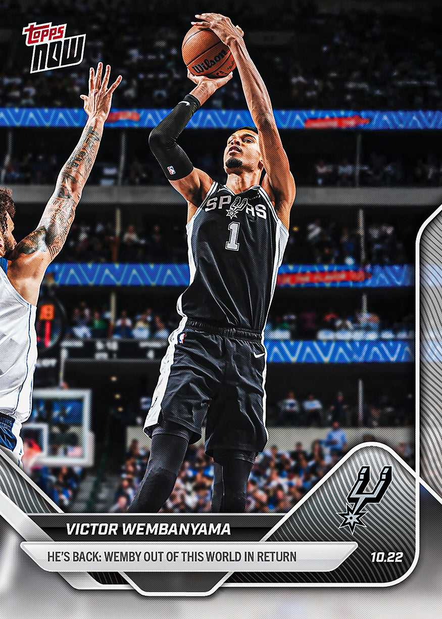 2025 Topps Now Victor Wembanyama NBA 维克托 文班亚马 伤愈复出状态恢复（彬伯）【JS卡牌潮玩】（随机发货，卡品通行）