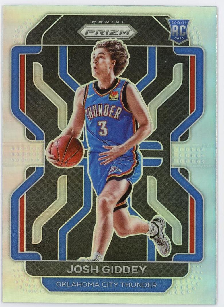 2021-22 Panini Prizm Josh Giddey RC 约什吉迪 新秀 pz 正银折 折射 雷霆 卡品如图 0MJ9