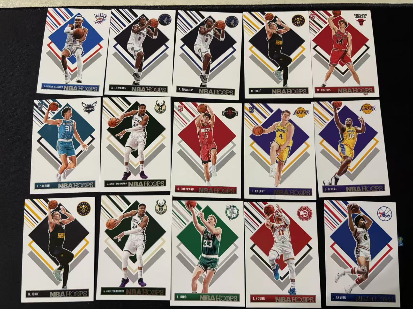 【星辰】PANINI 24-25 HOOPS系列 SGA 亚历山大 爱德华兹 约基奇 字母哥 RC 新秀 谢泼德 奥尼尔 特雷杨 伯德 欧文